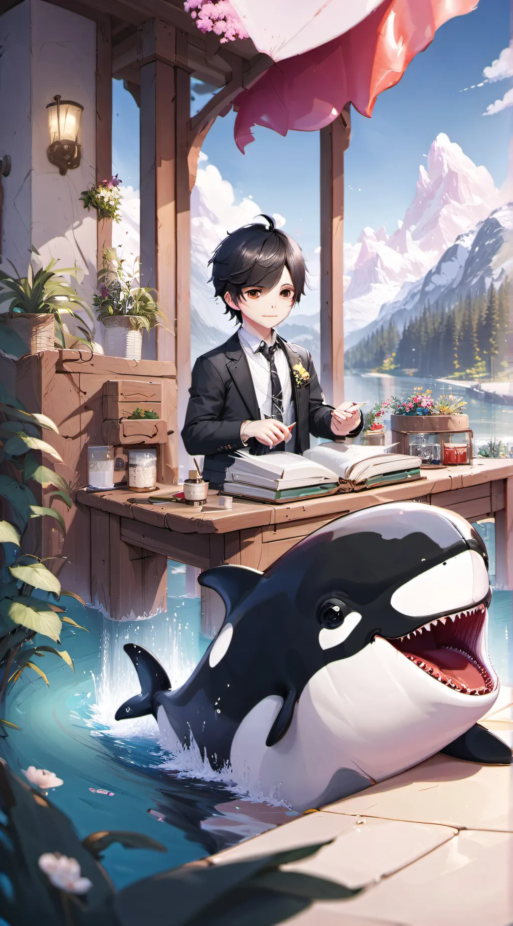 ai character: Adrian background