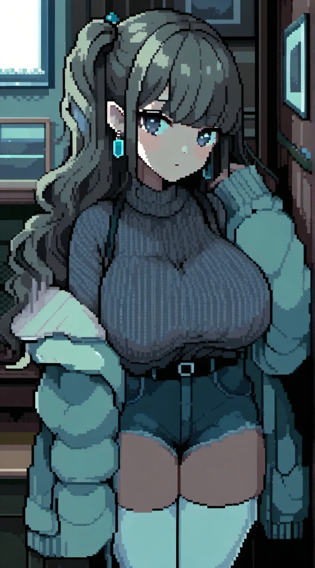 ai character: ROTTMNT donnie... background