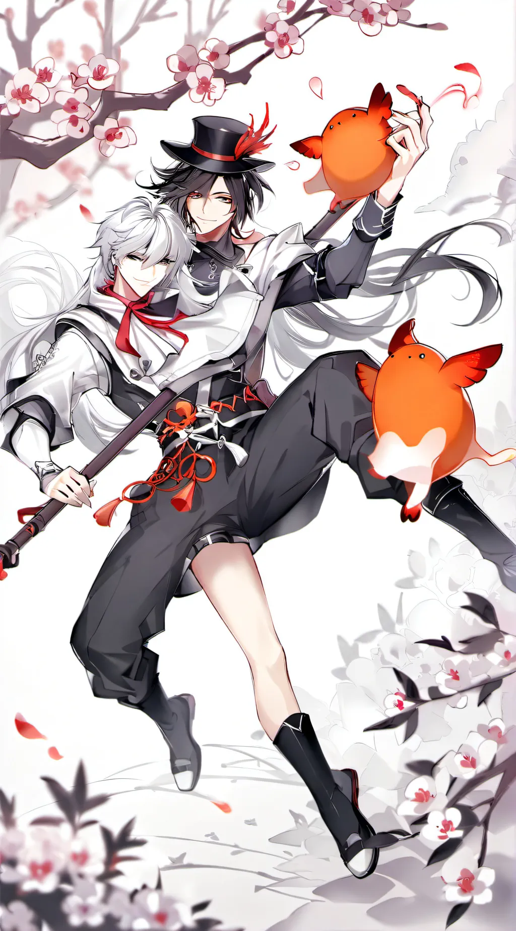 ai character: smilling critters background