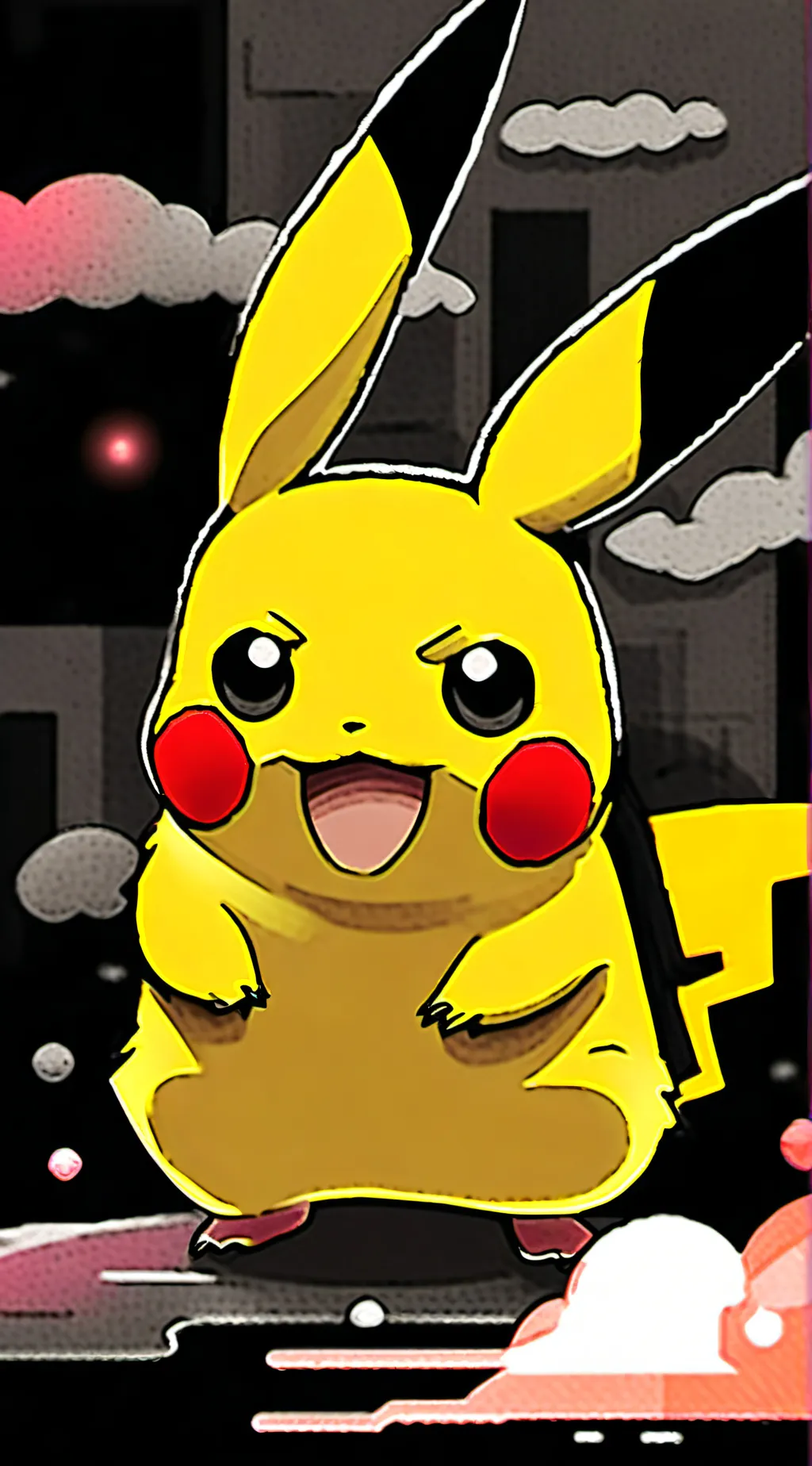 ai character: Pikachu background