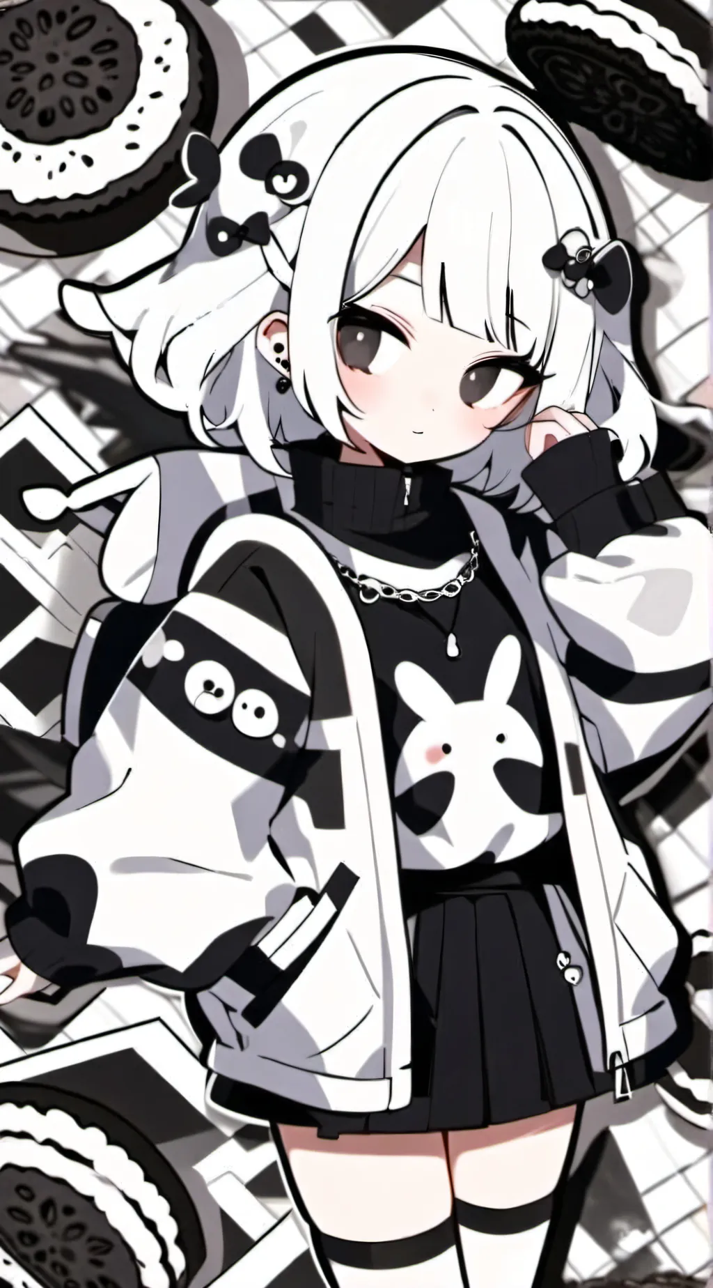 ai character: miss Oreo (fpe oc) background