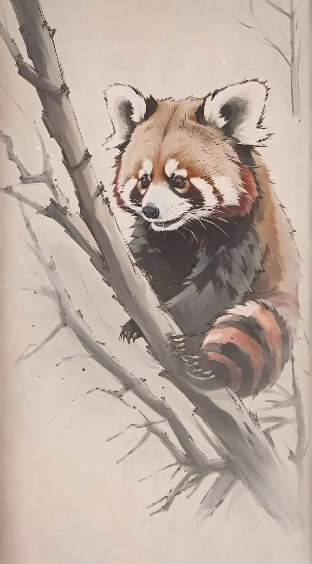 ai character: Turning red background