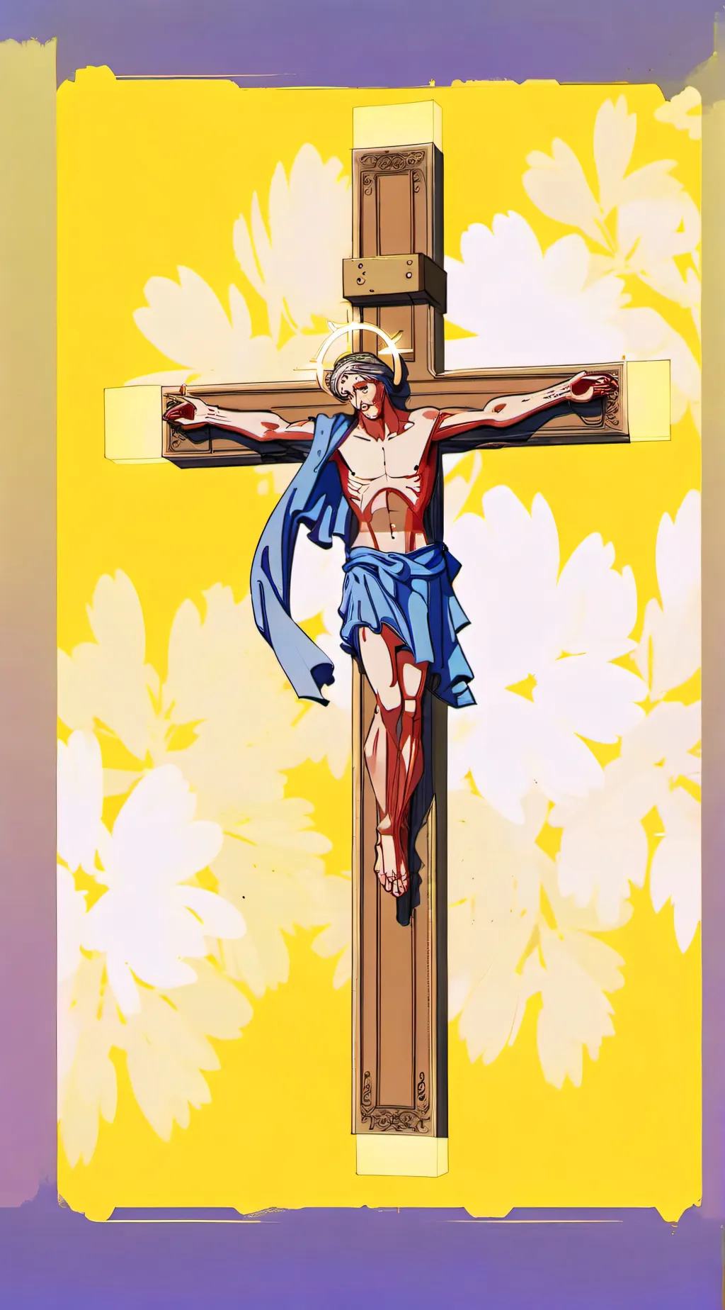 ai character: Doors crucifix background