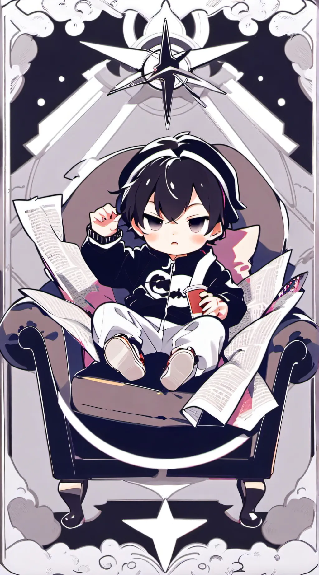 ai character: Emo Baby background