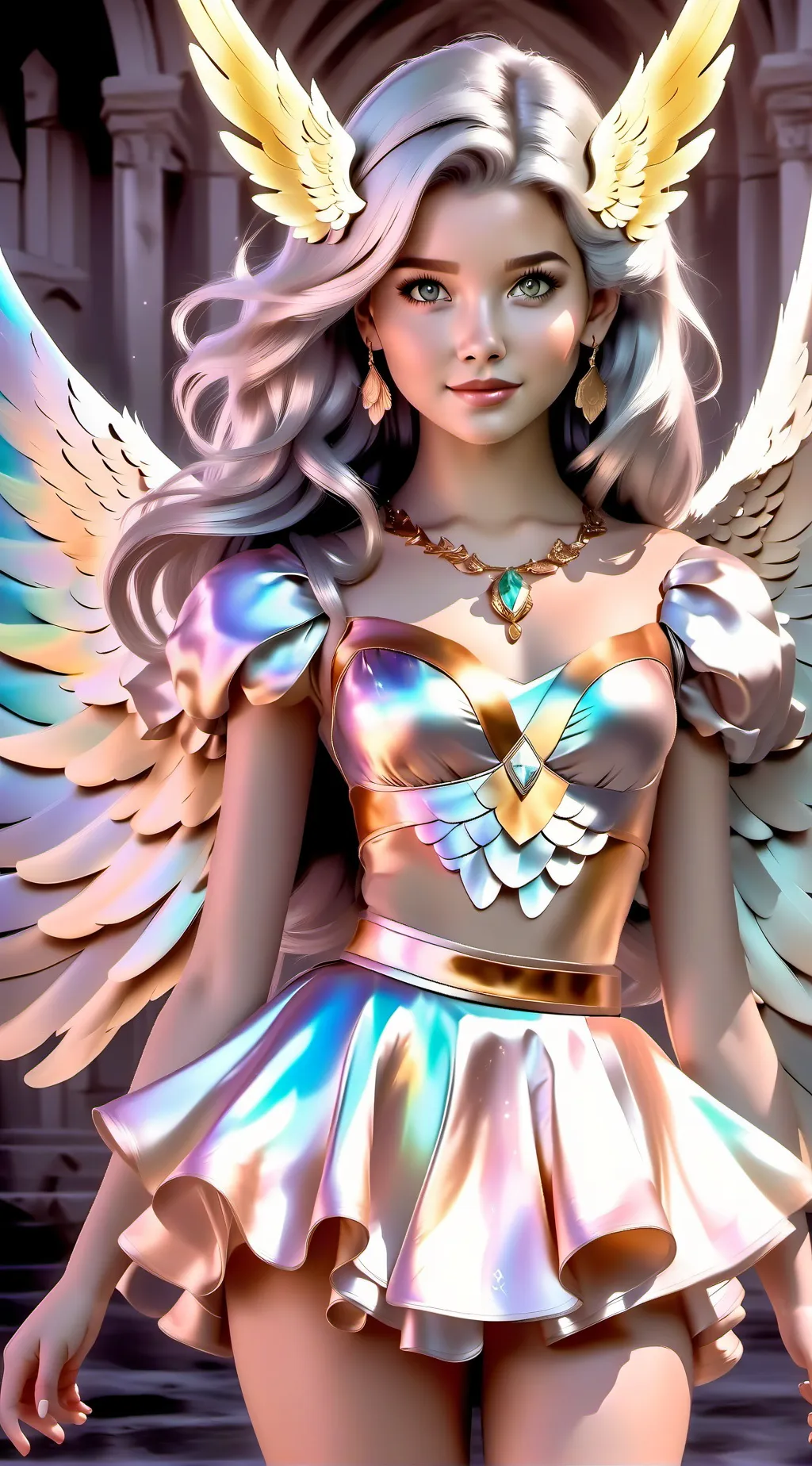 ai character: angel background