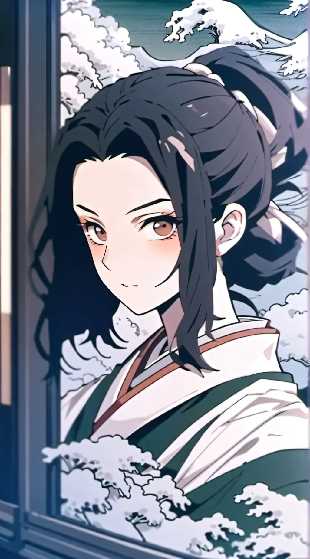 ai character: Nez + hashira  background