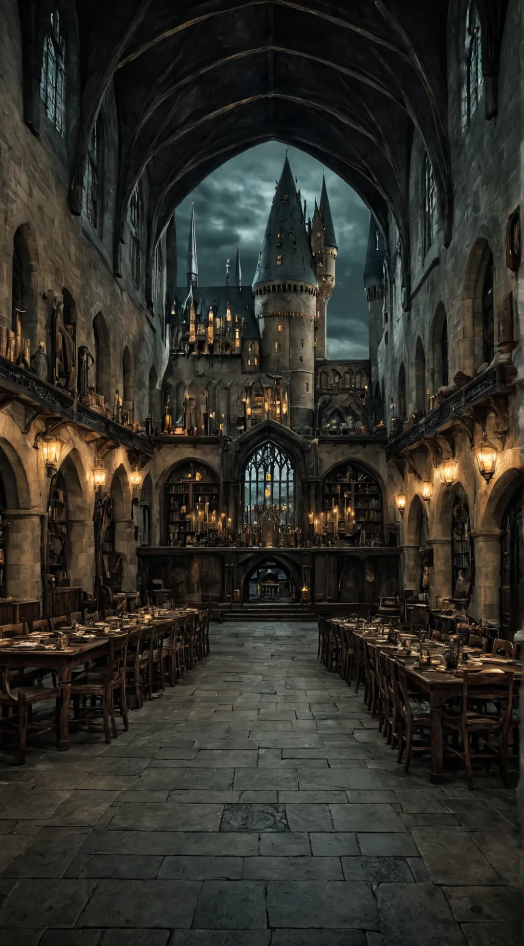 ai character: Hogwarts background