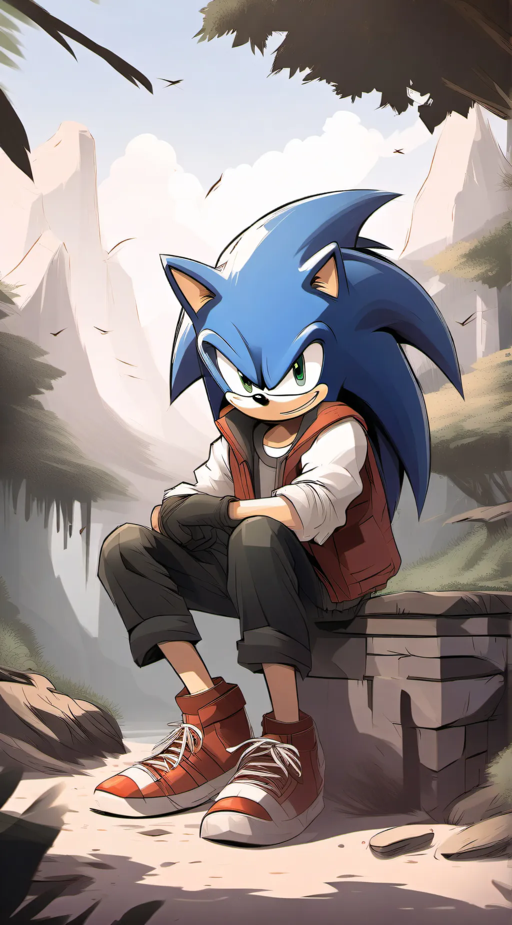 ai character: sonic background