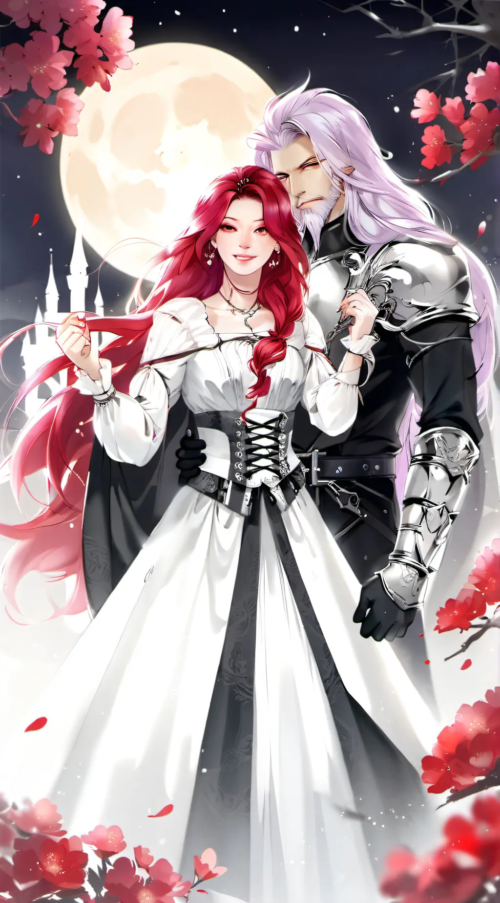 ai character: Yonv & Snow background