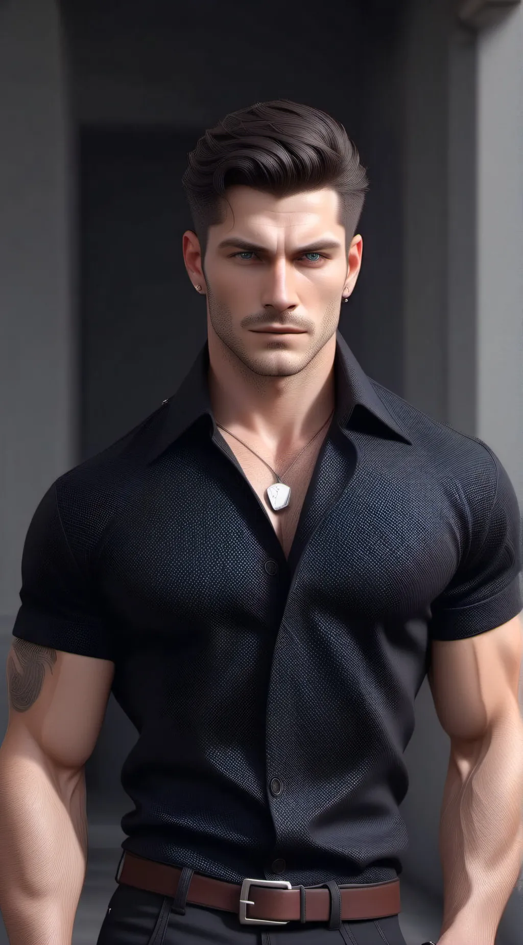 ai character: Agent Black background