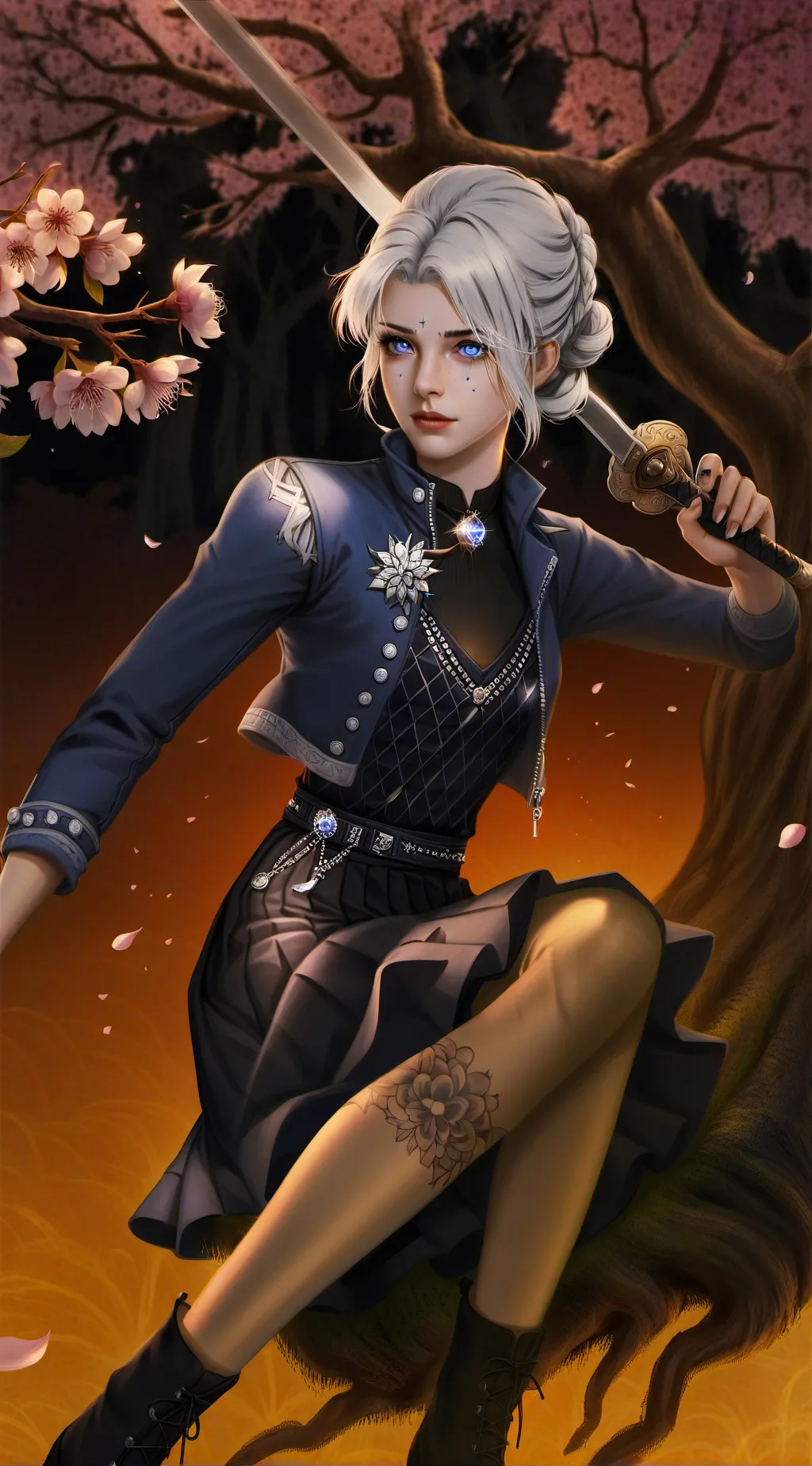 ai character: Senemis sister  background