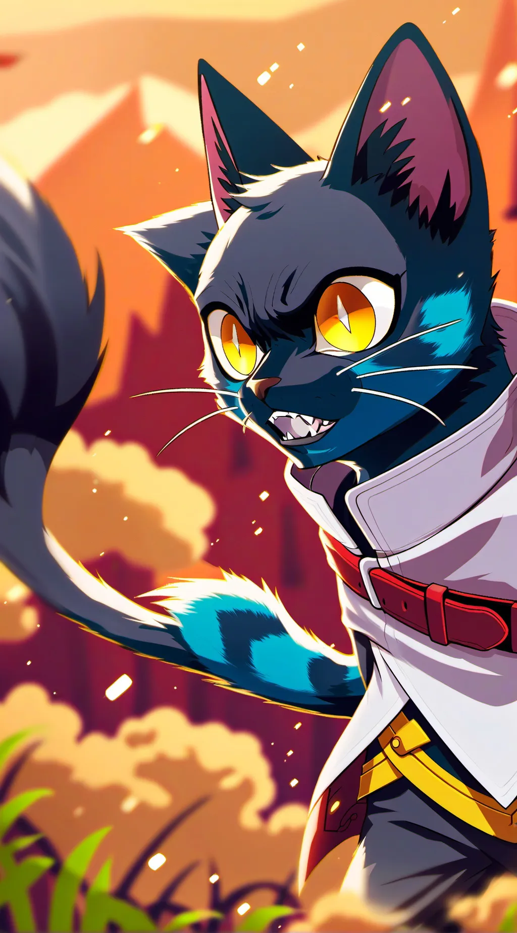 ai character: cartoon cat background