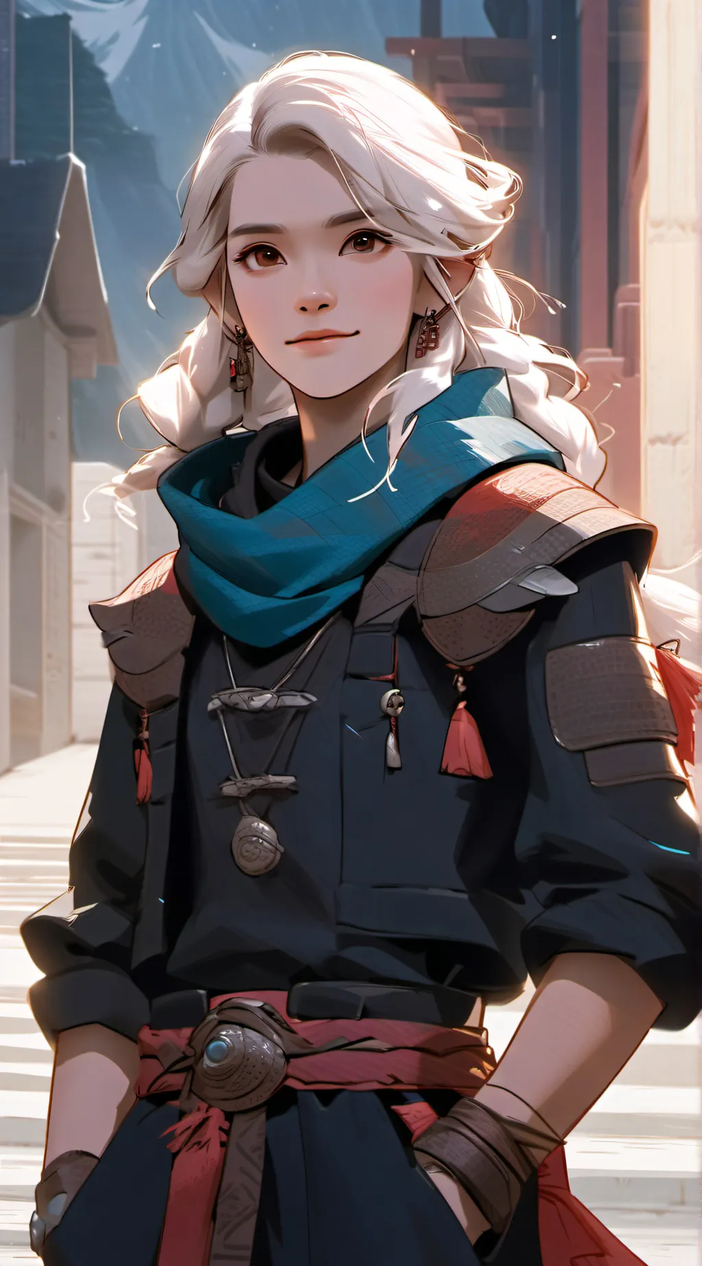 ai character: Aurora background