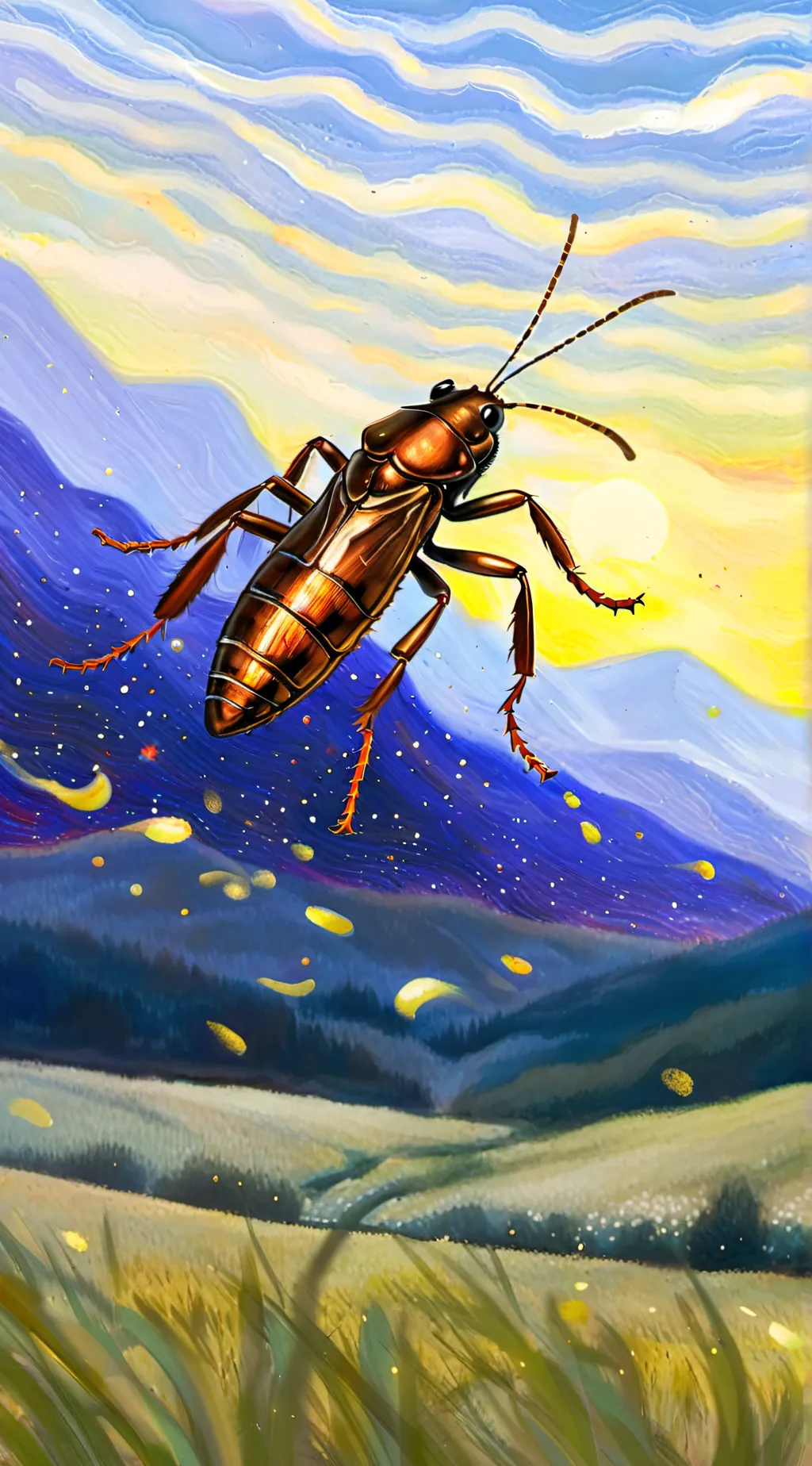 ai character: cucarachoxi (roxi) background