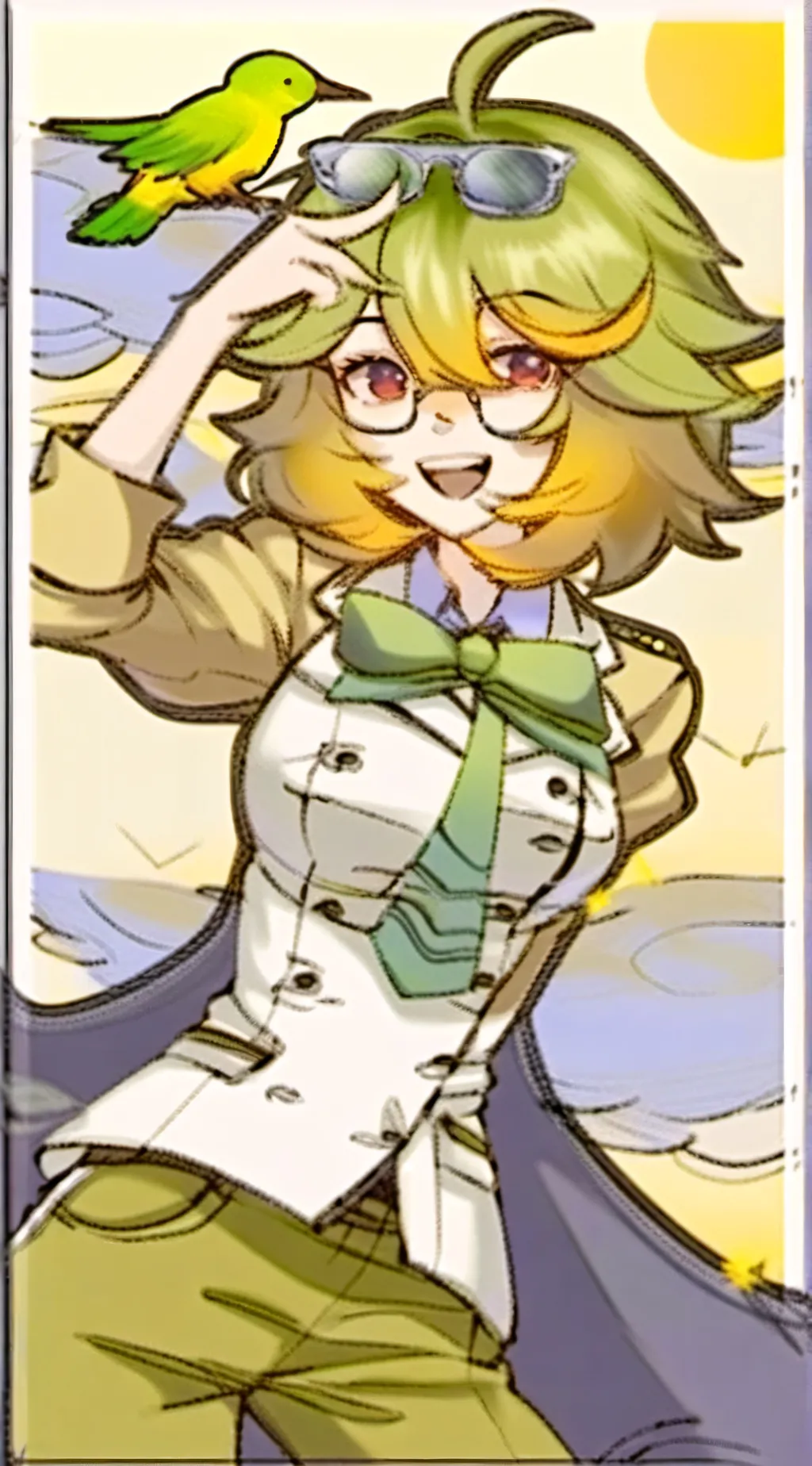 ai character: Hot duolingo background