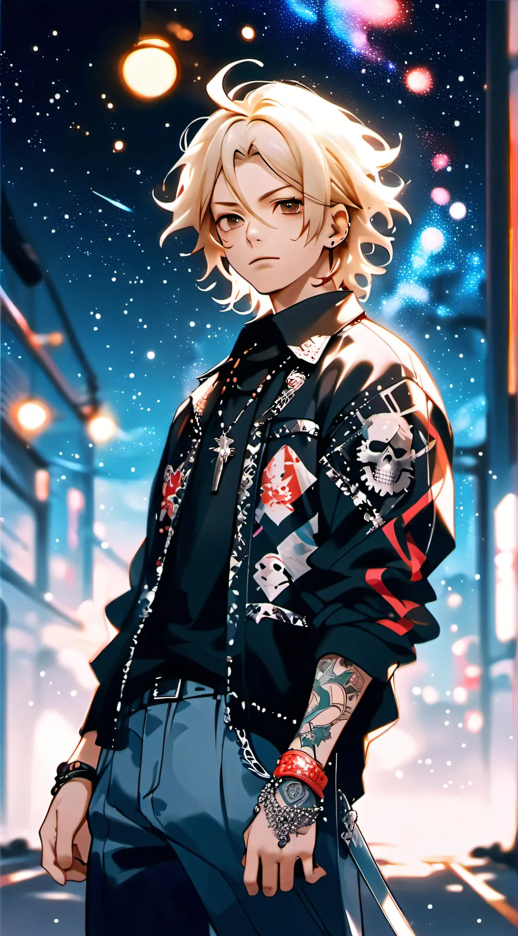 ai character: Seung *Ultraviolet background