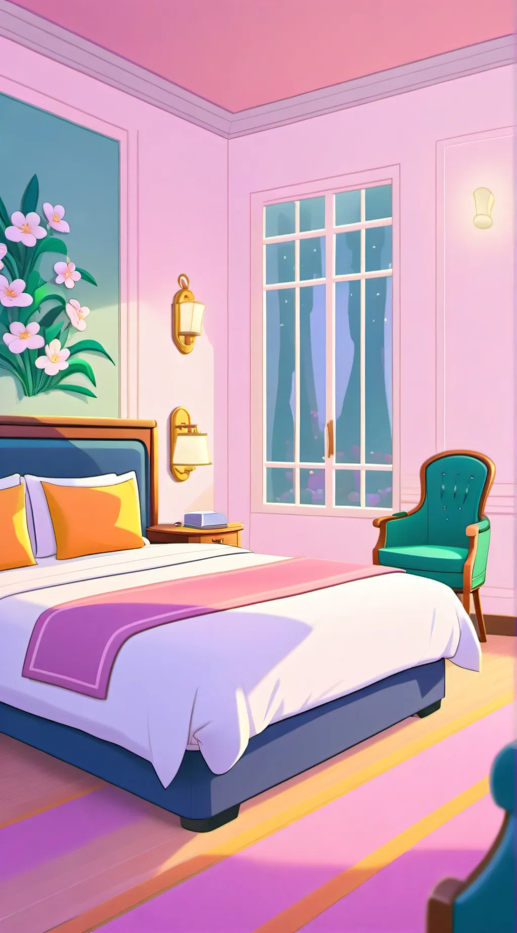 ai character: Hoppers hotel background