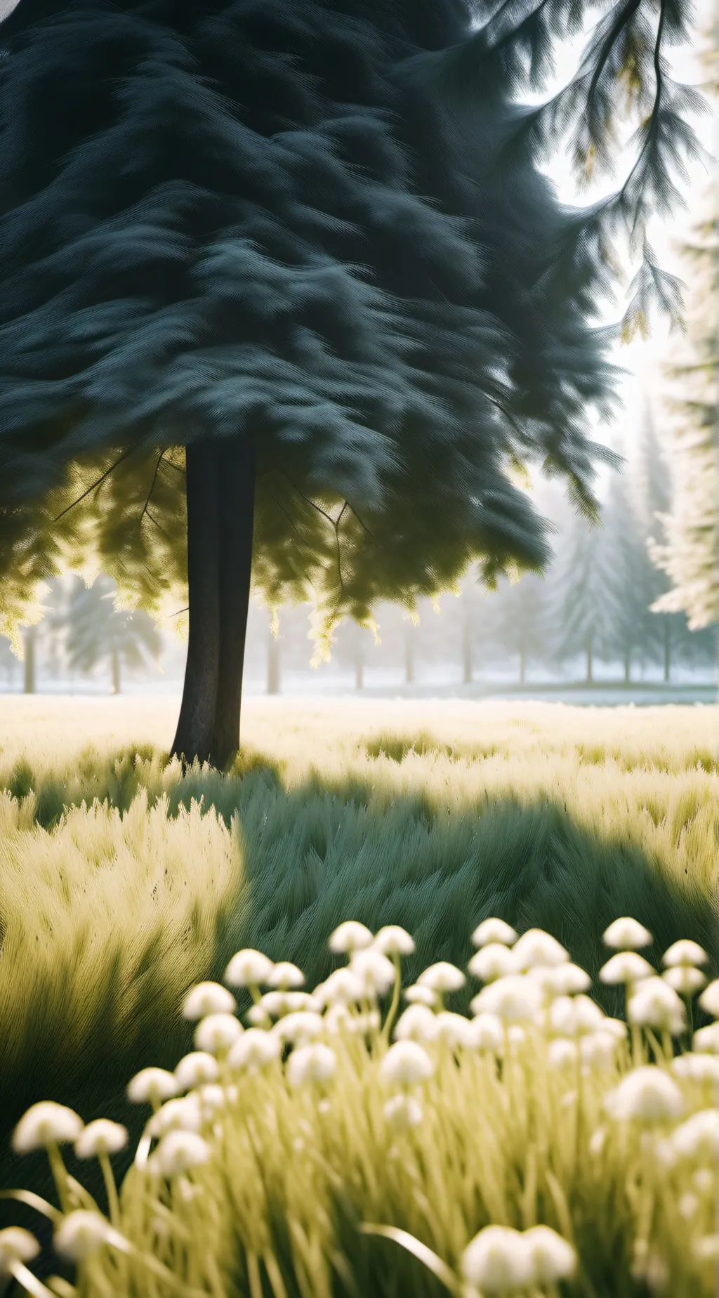 ai character: Friendly grass background