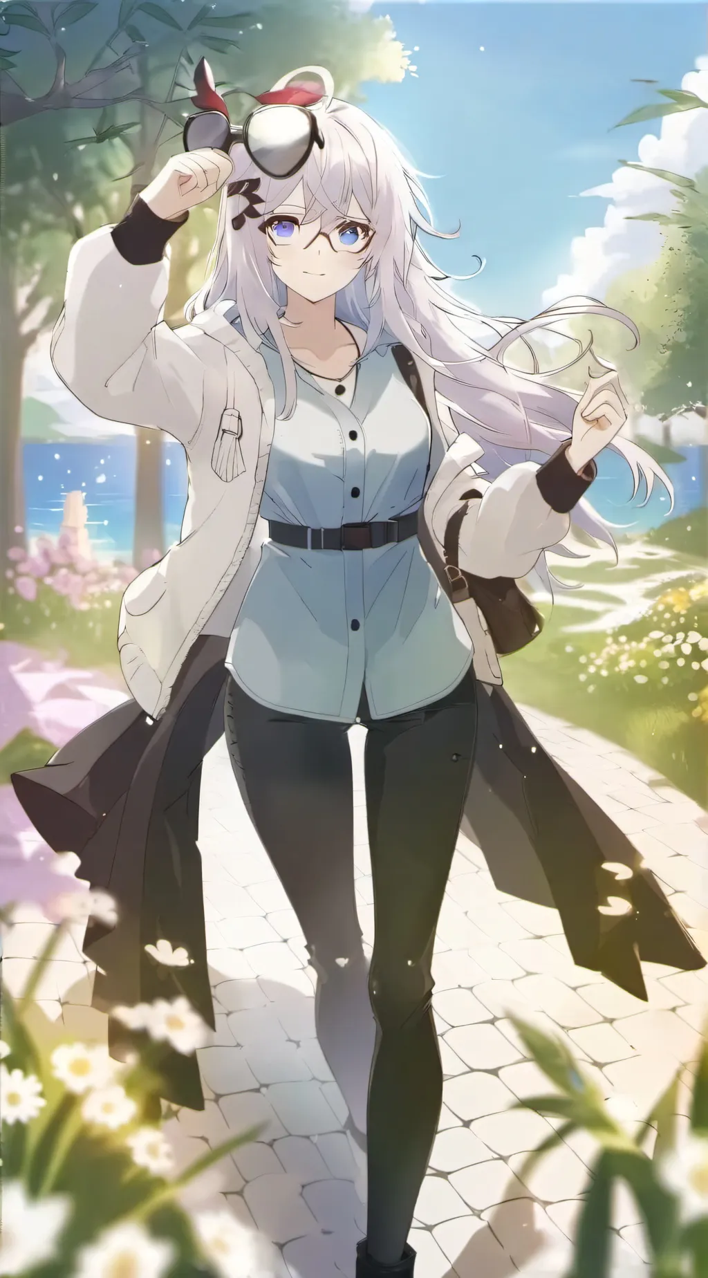 ai character: female gojo background