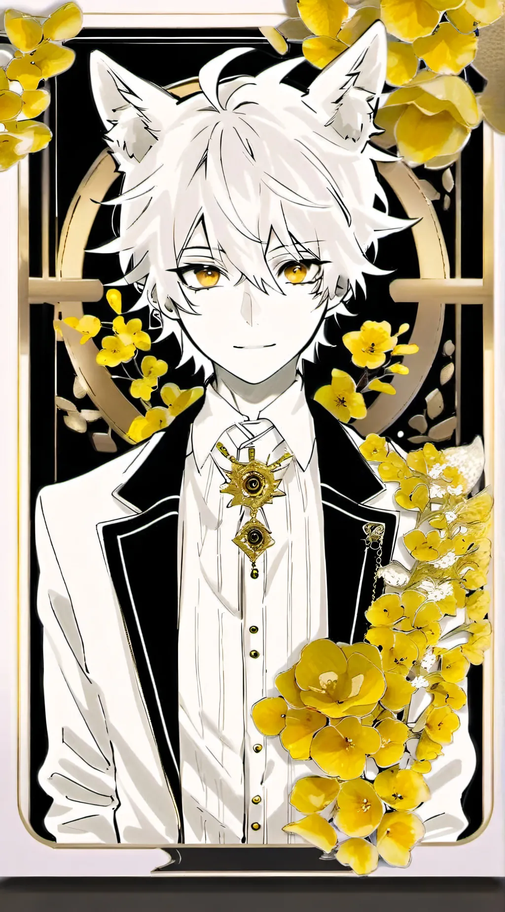 ai character: Wolf boy background