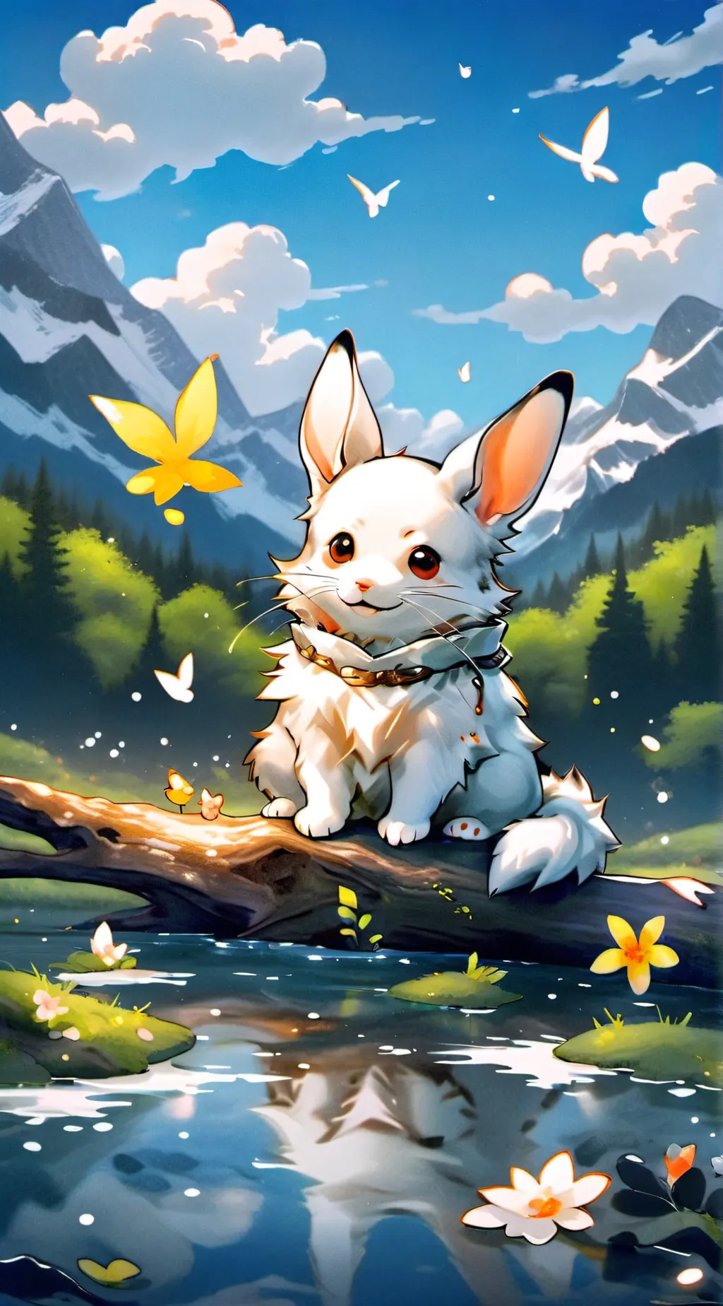 ai character: Kitty Bunny! background