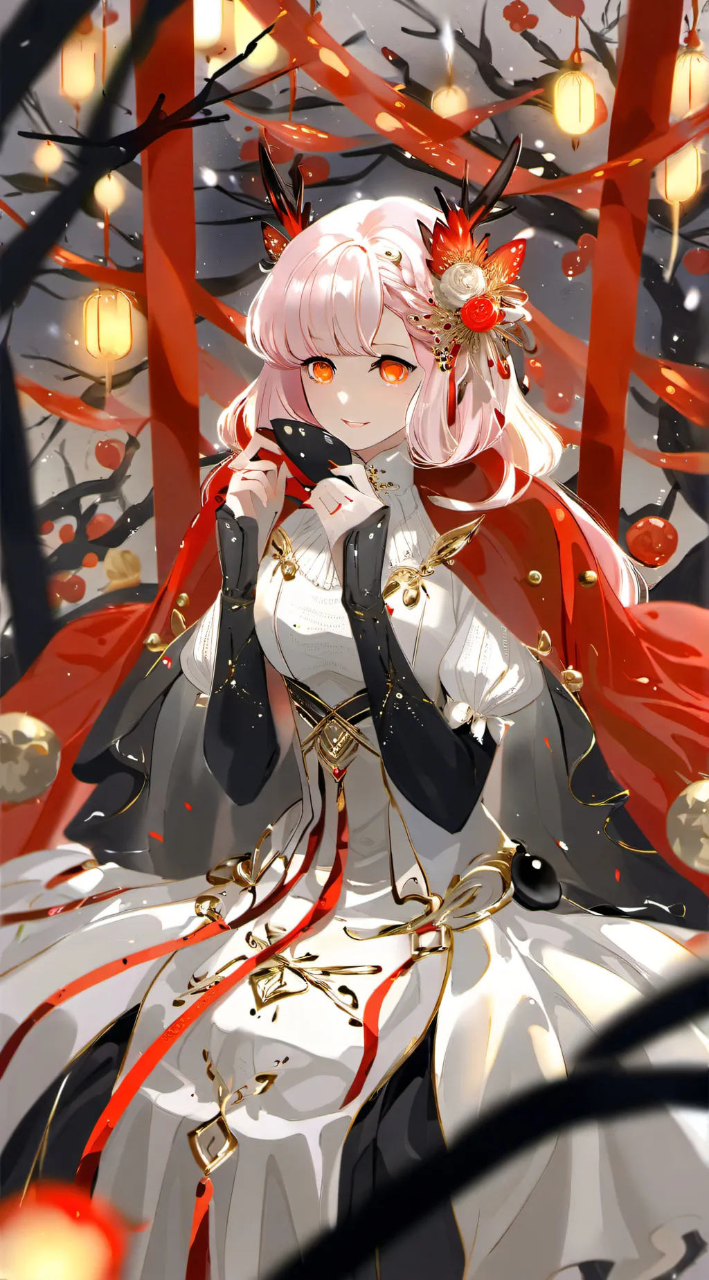 ai character: emoji cat heart background