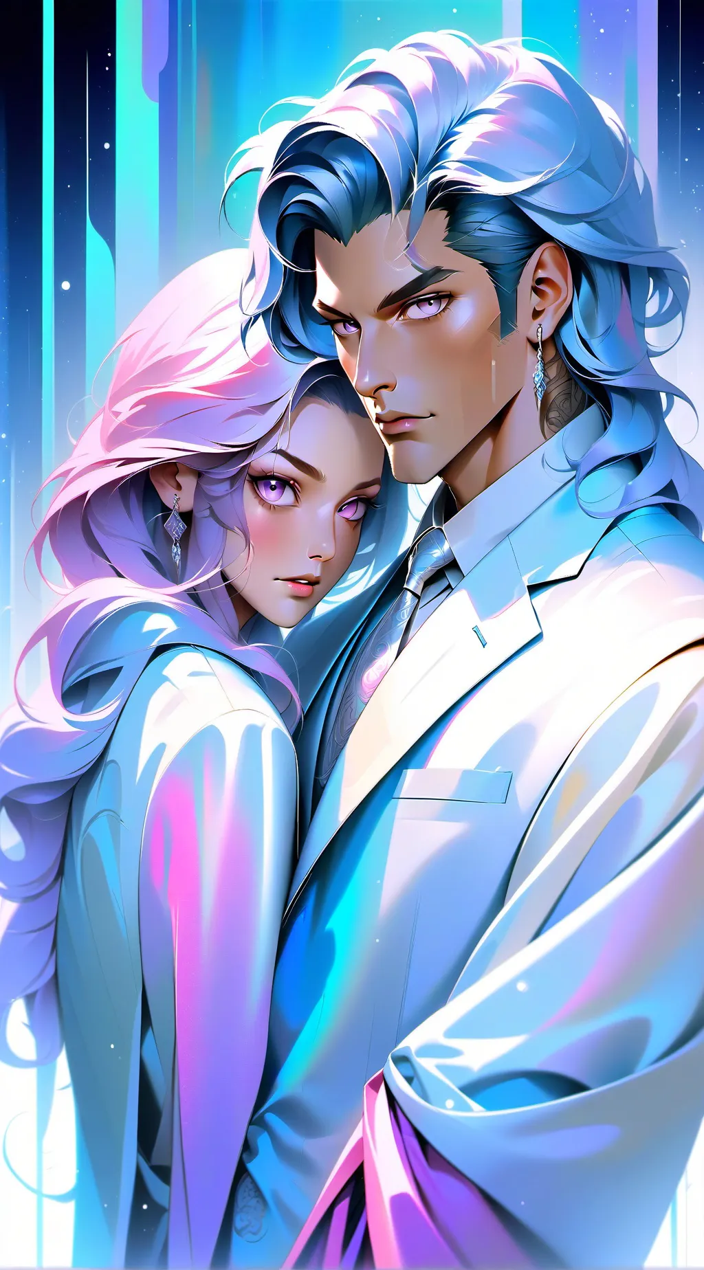 ai character: krag boy gigi girl background