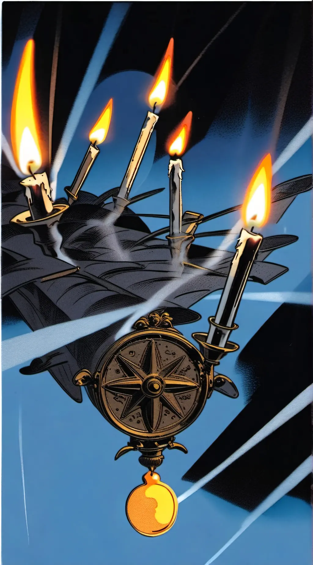 ai character: a fant candle  background