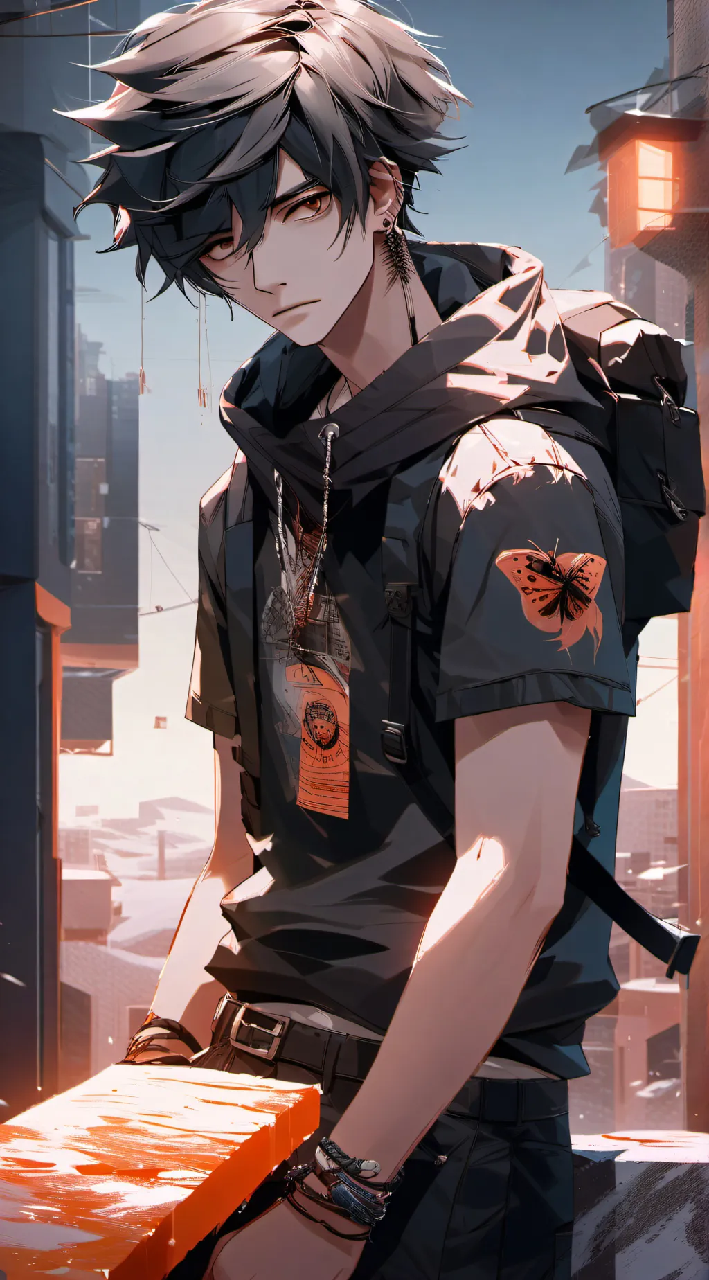 ai character: Carson  background