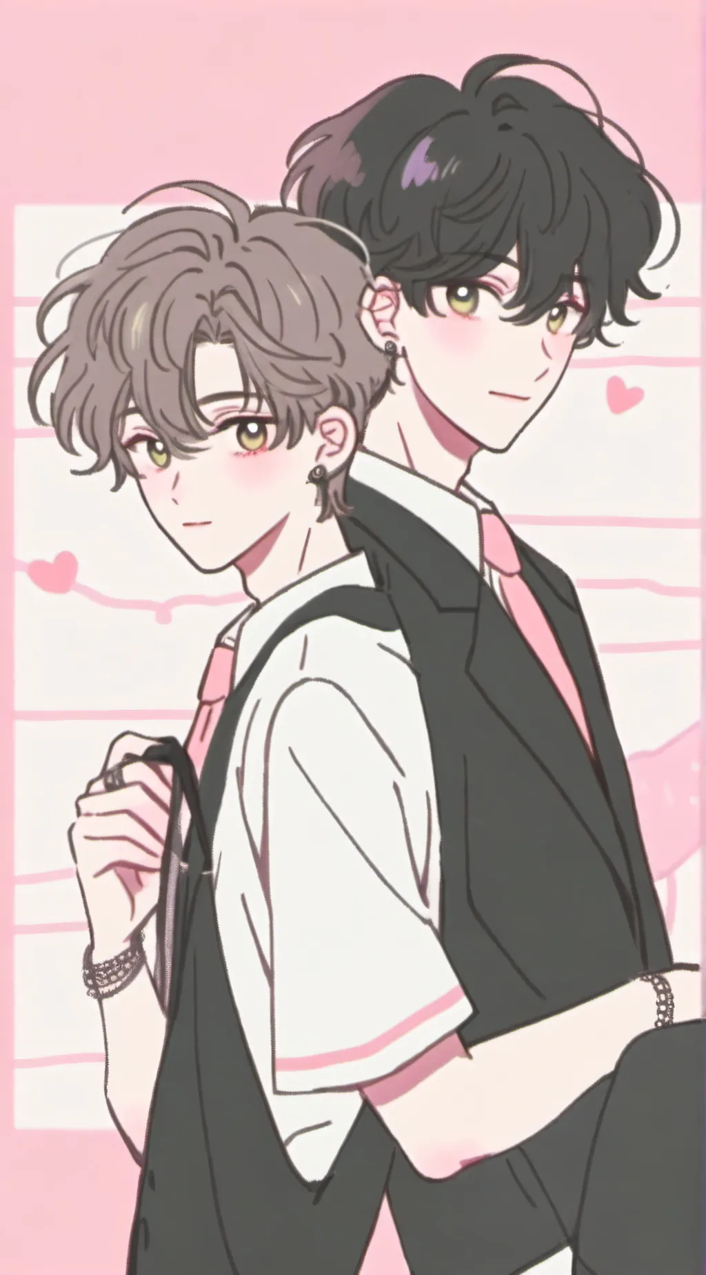 ai character: young love (BL) background