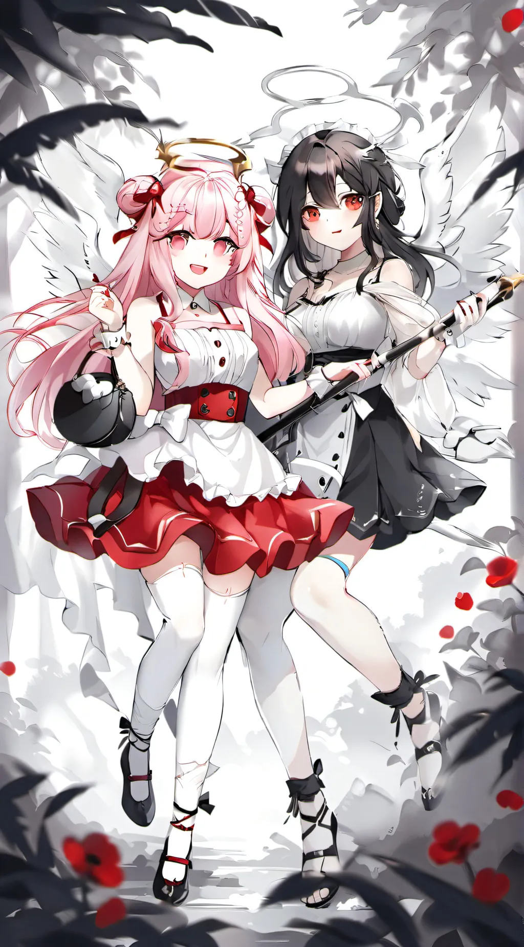 ai character: 𑁍ALINA AND ELENA𑁍 background