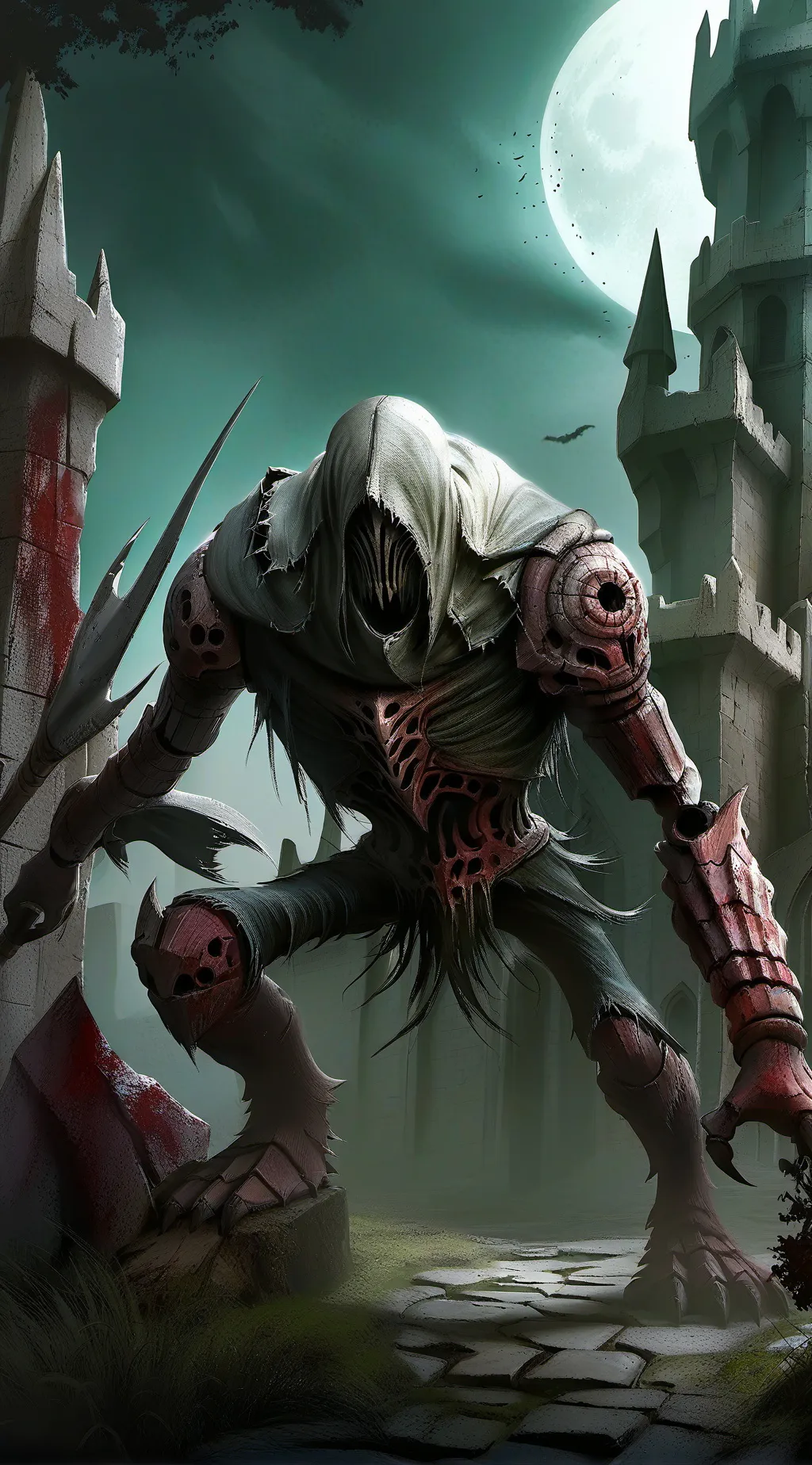 ai character: smiling critters background