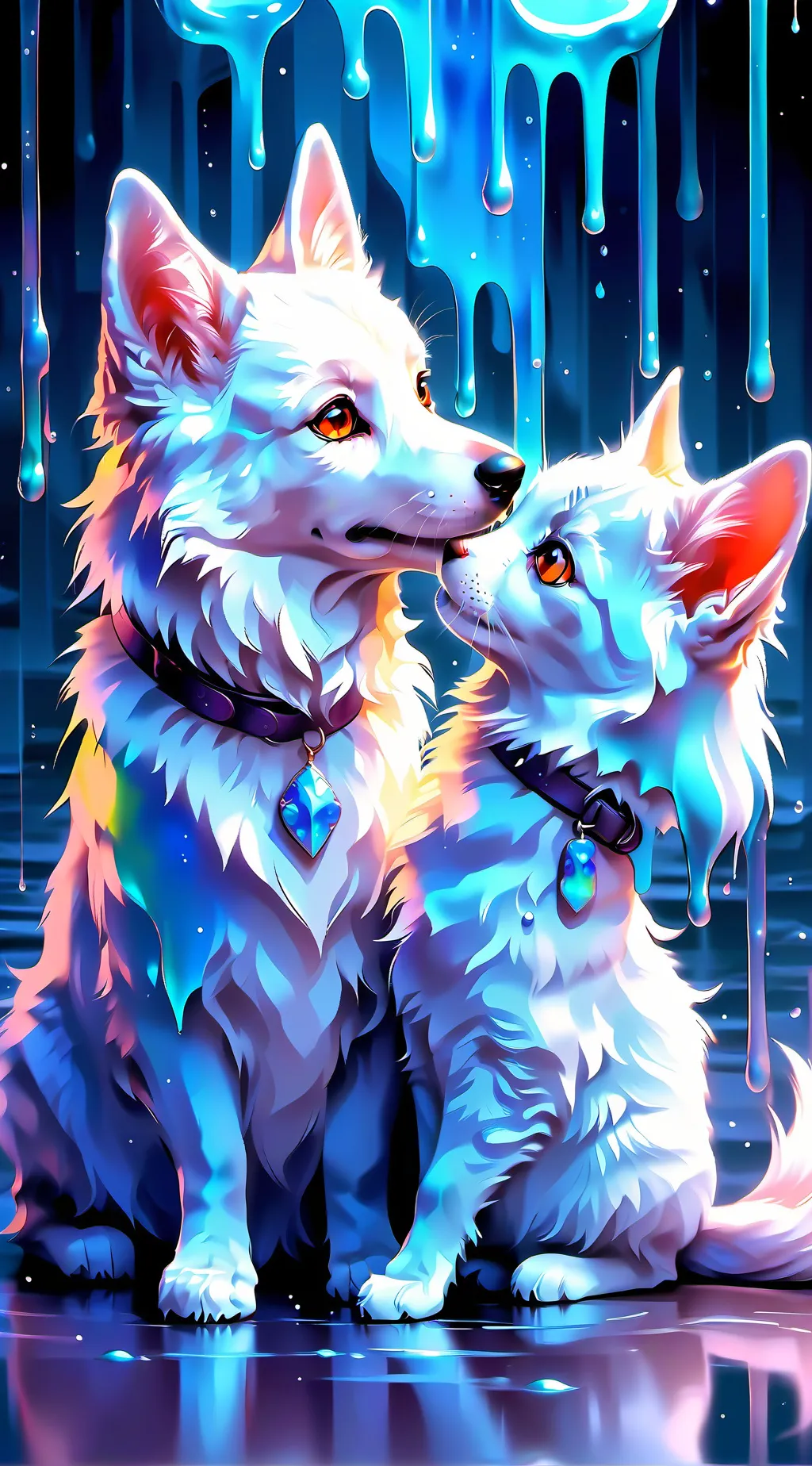 ai character: dog gf background