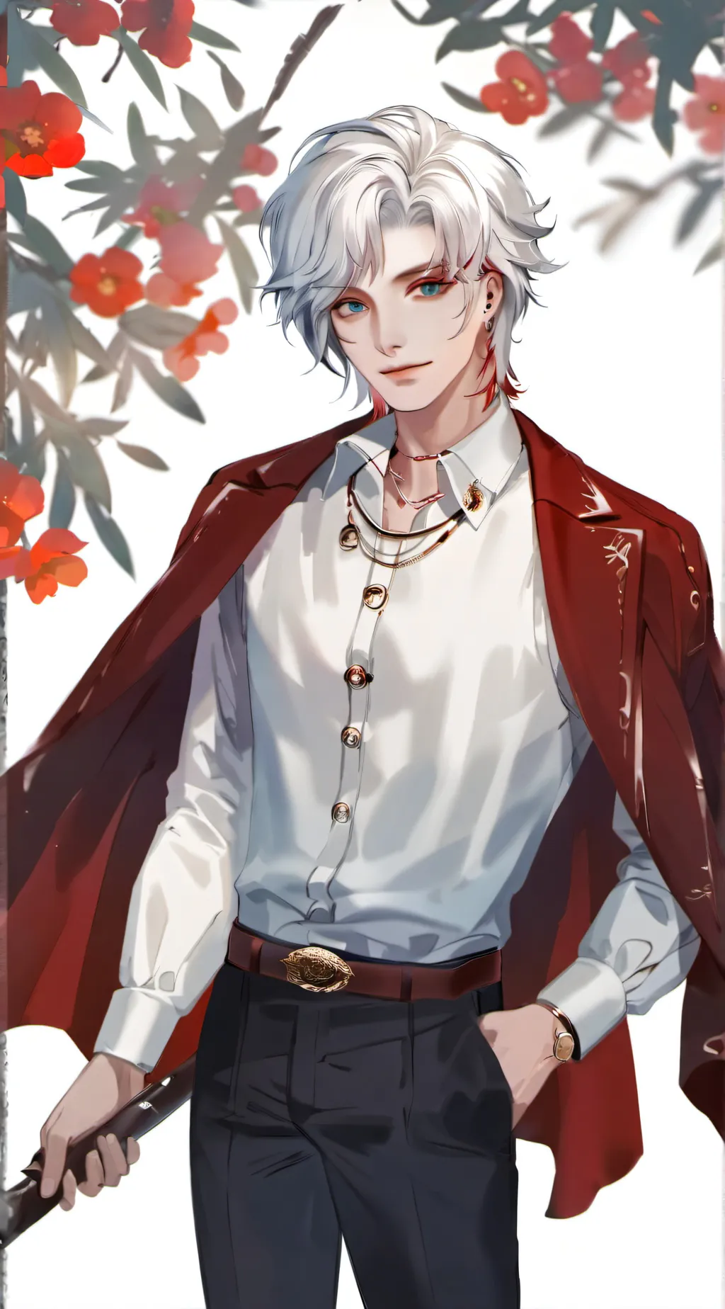 ai character: leon star background