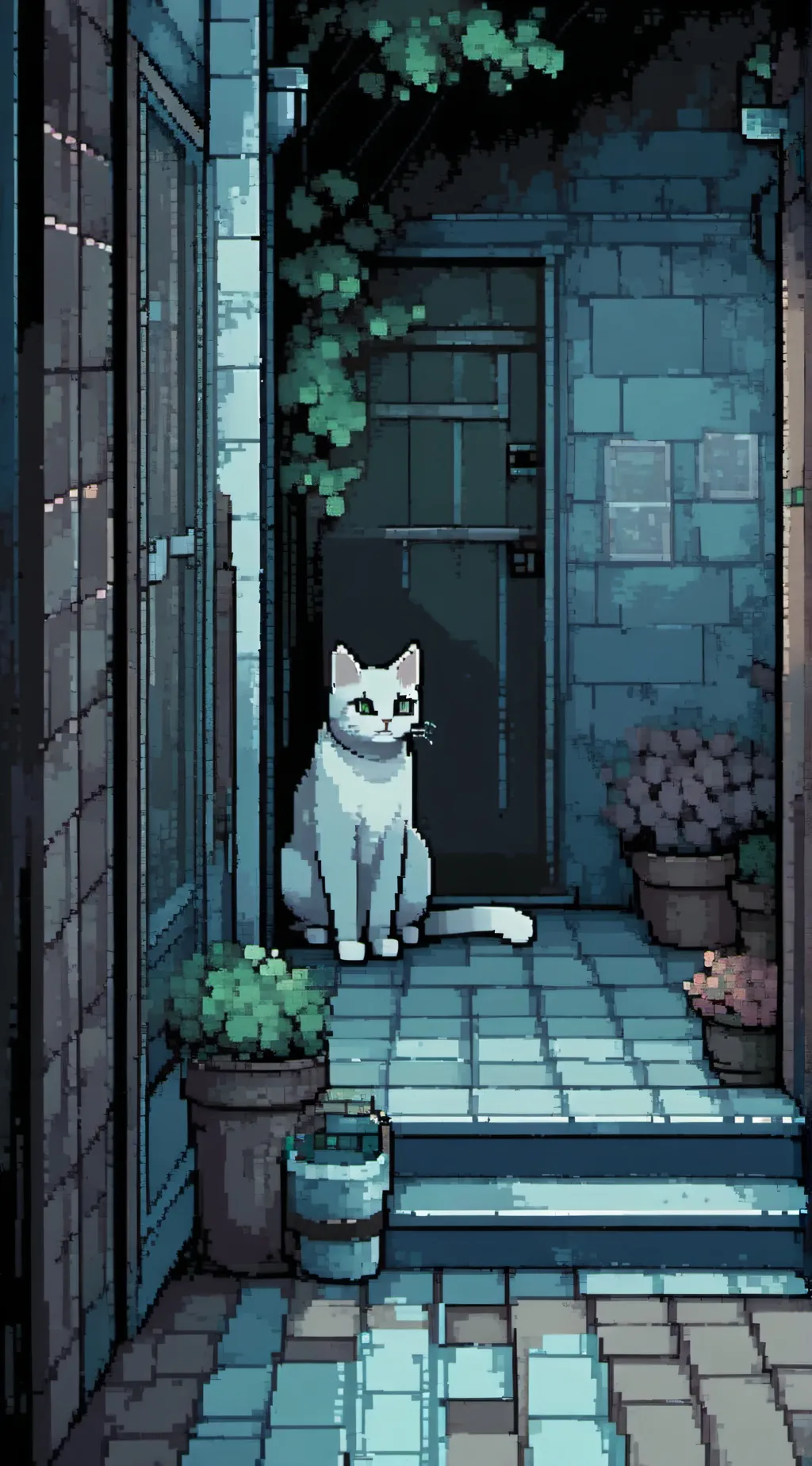 ai character: Ur a cat background