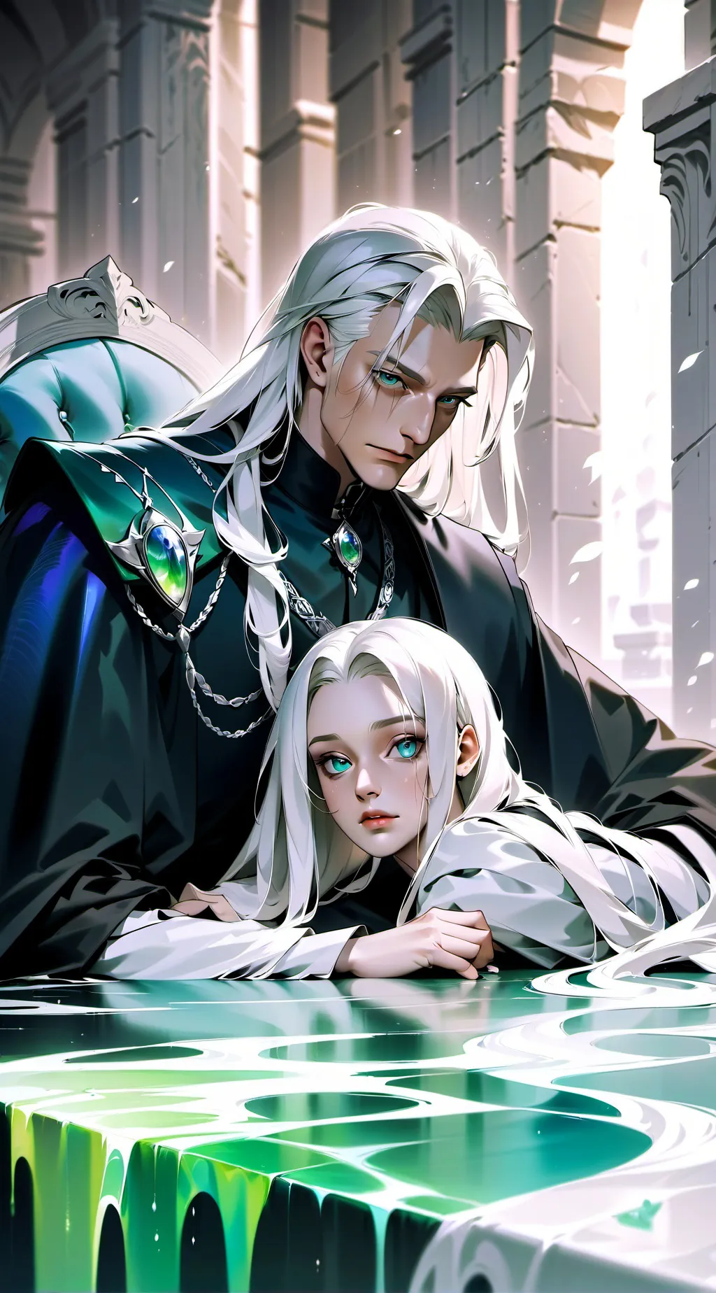 ai character: Lucius Malfoy  background