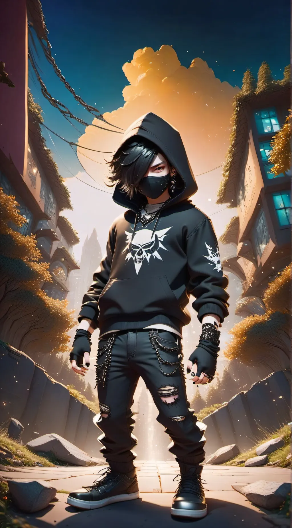 ai character: Blake  background