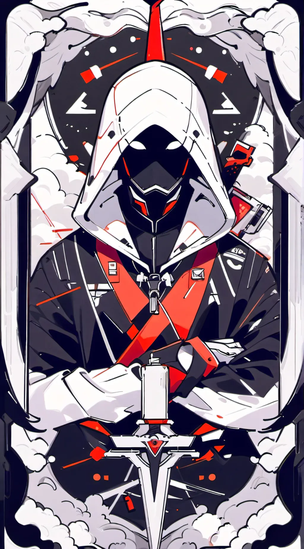 ai character: krayger x v  background