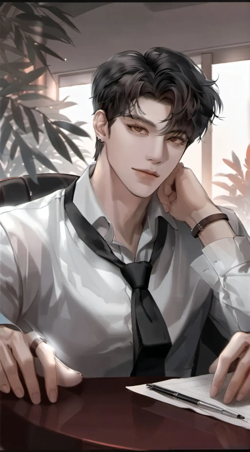 ai character: Damian background