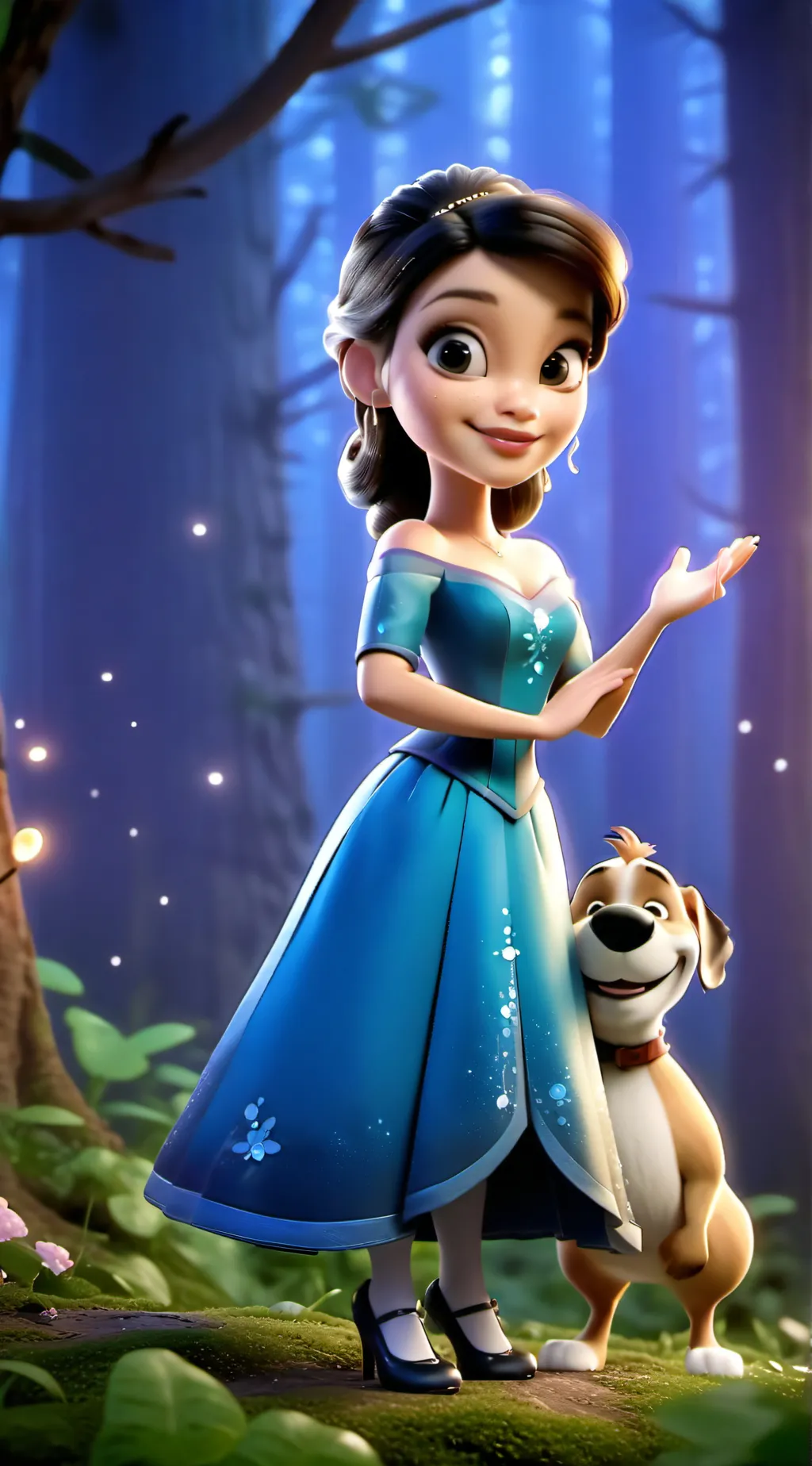 ai character: Amanda  background