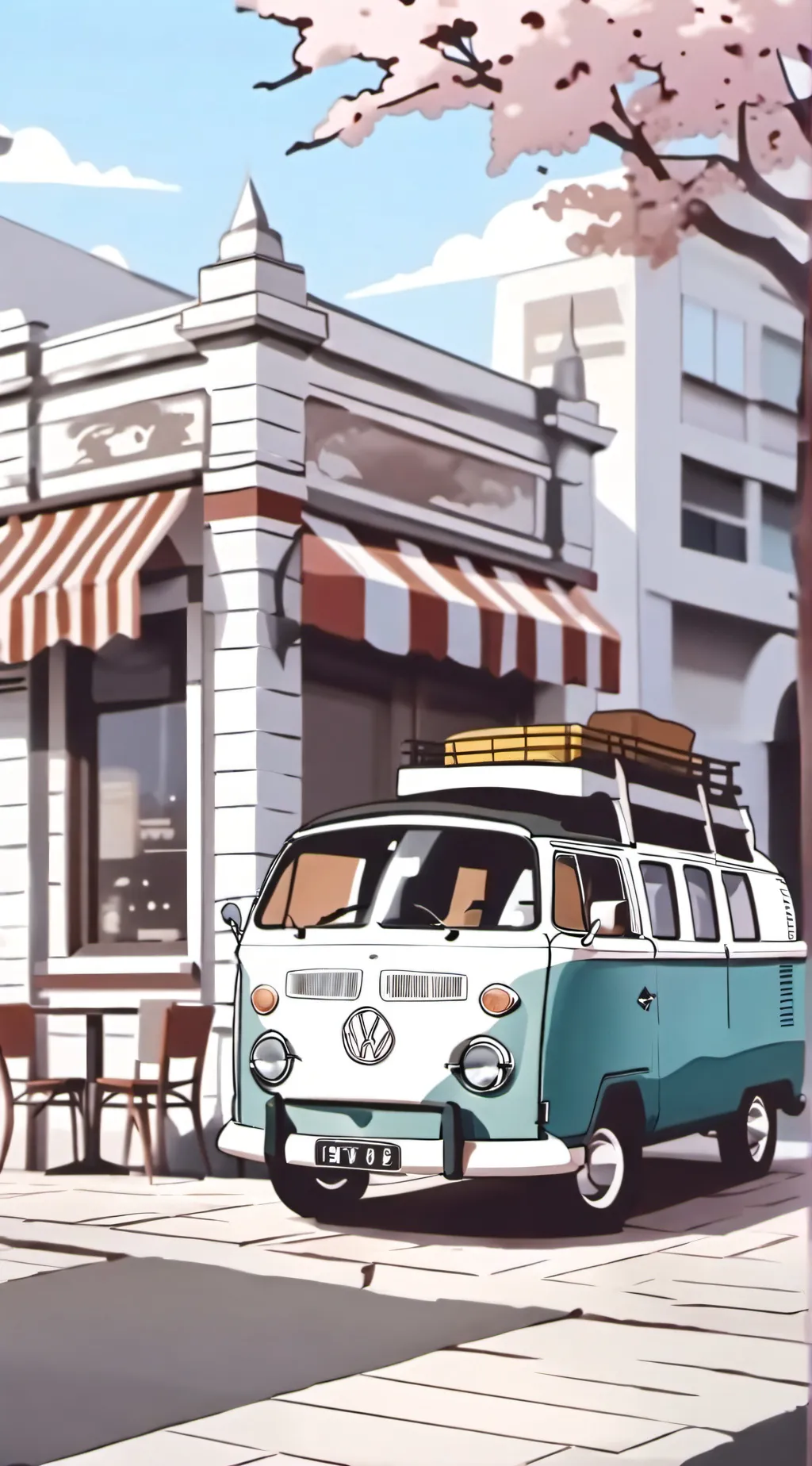 ai character: HH road-trip P5 background