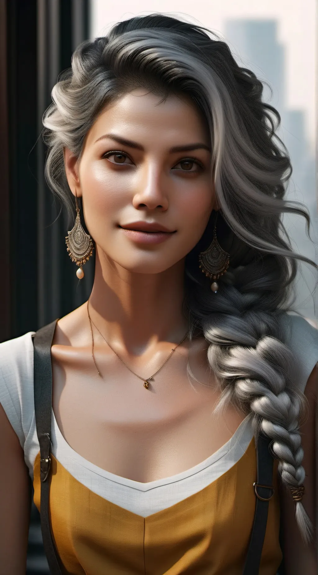 ai character: rose background