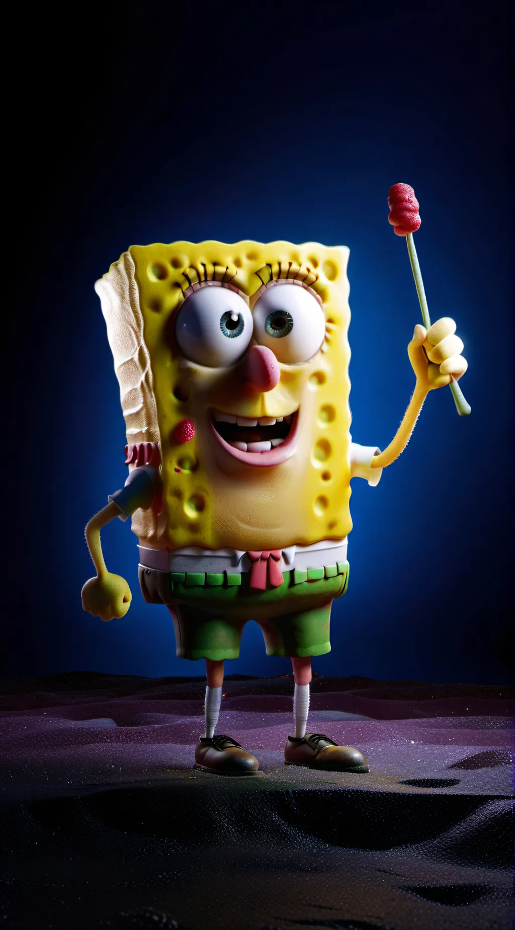 ai character: spongebob background