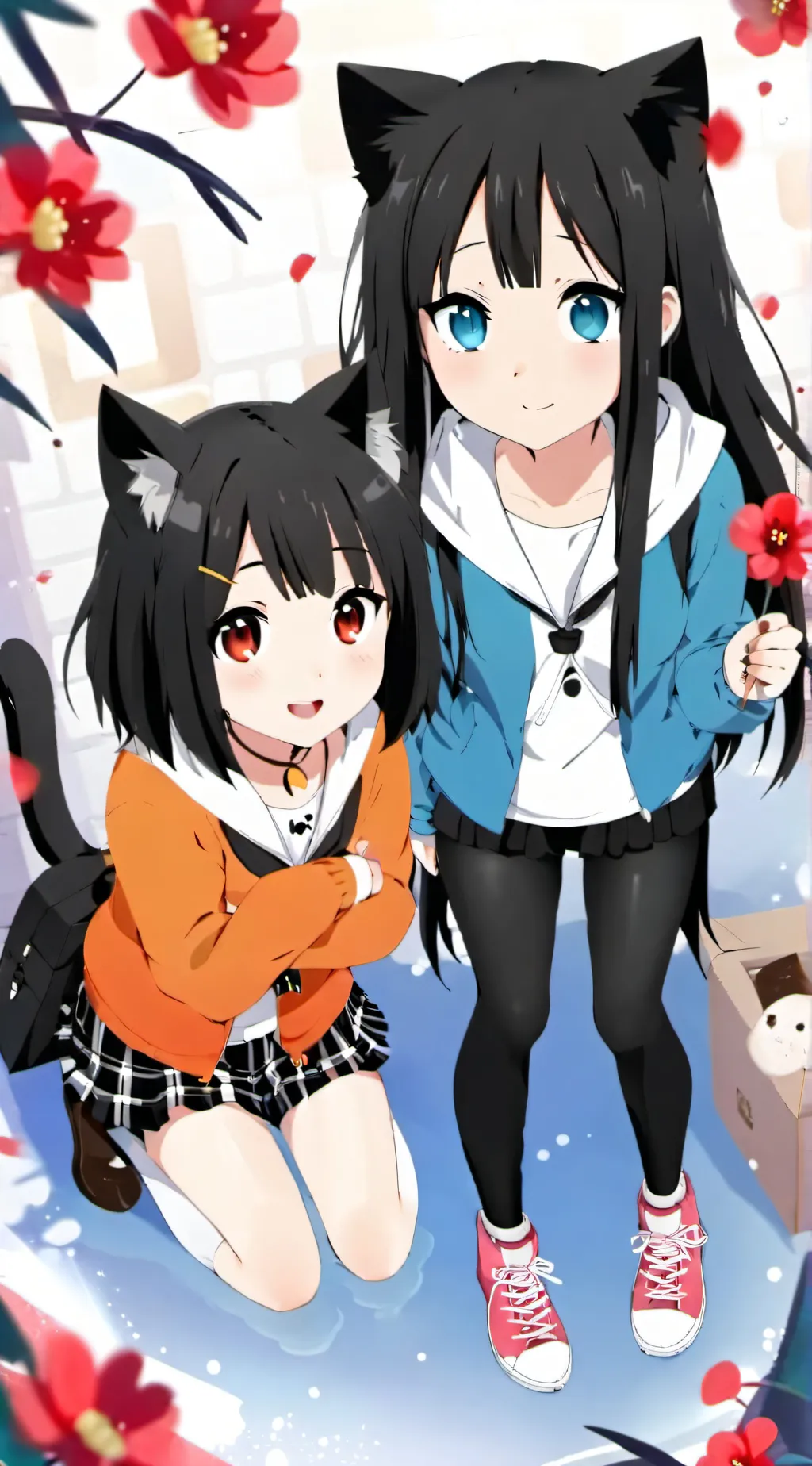 ai character: cherri & lucky background