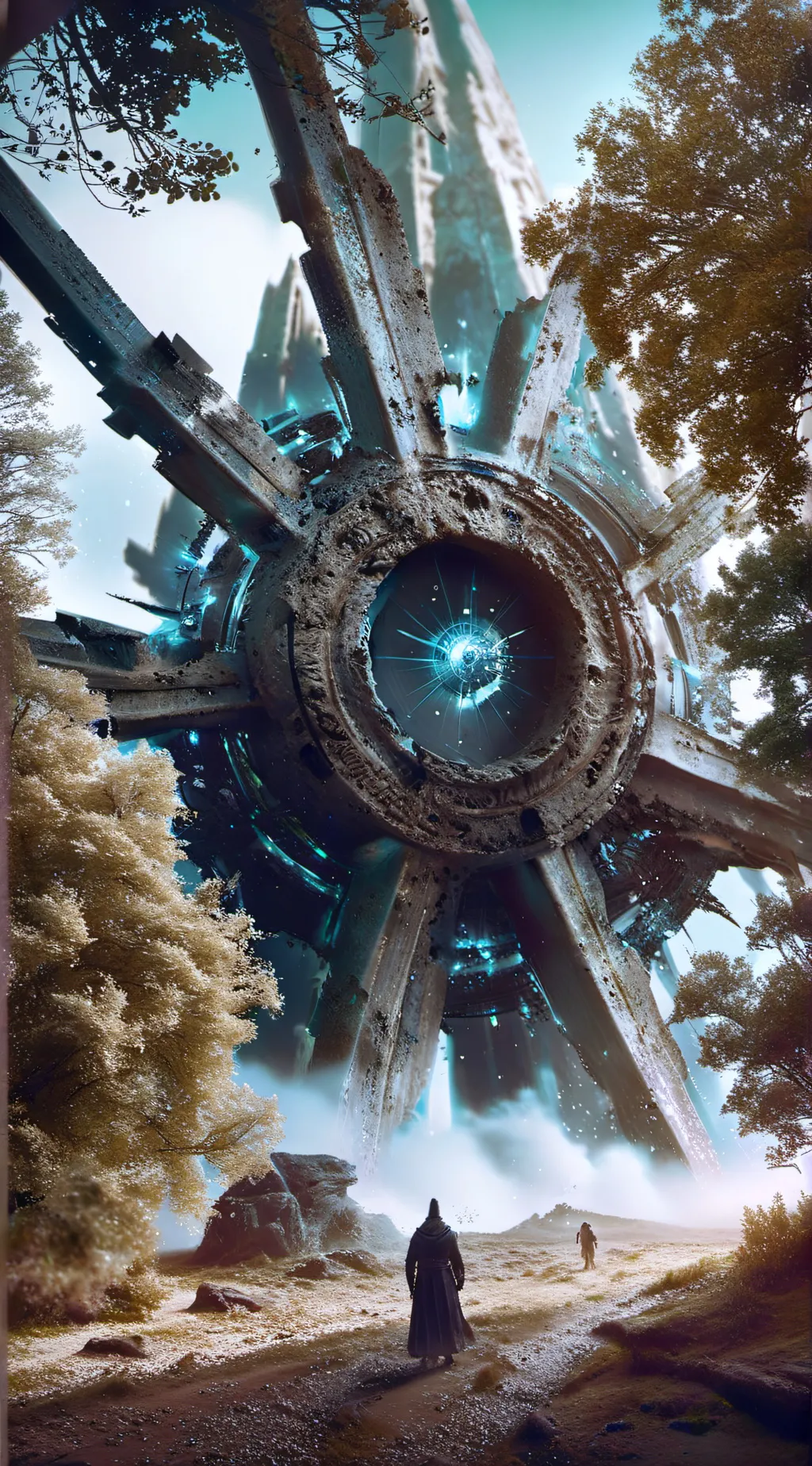 ai character: Blue eyes background