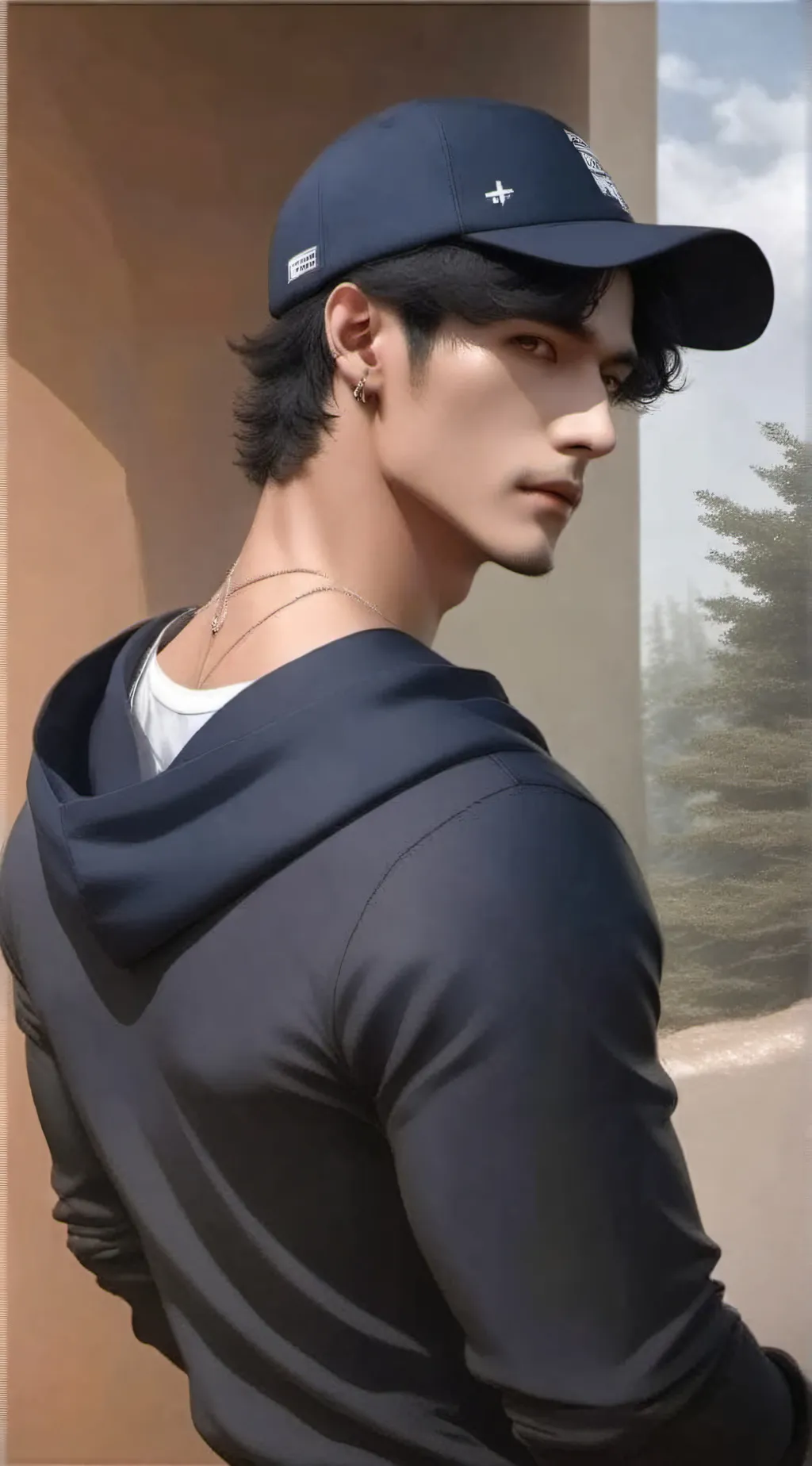 ai character: ☏𝄞㈜𝘒𝘢𝘪㈜𝄞☏ background