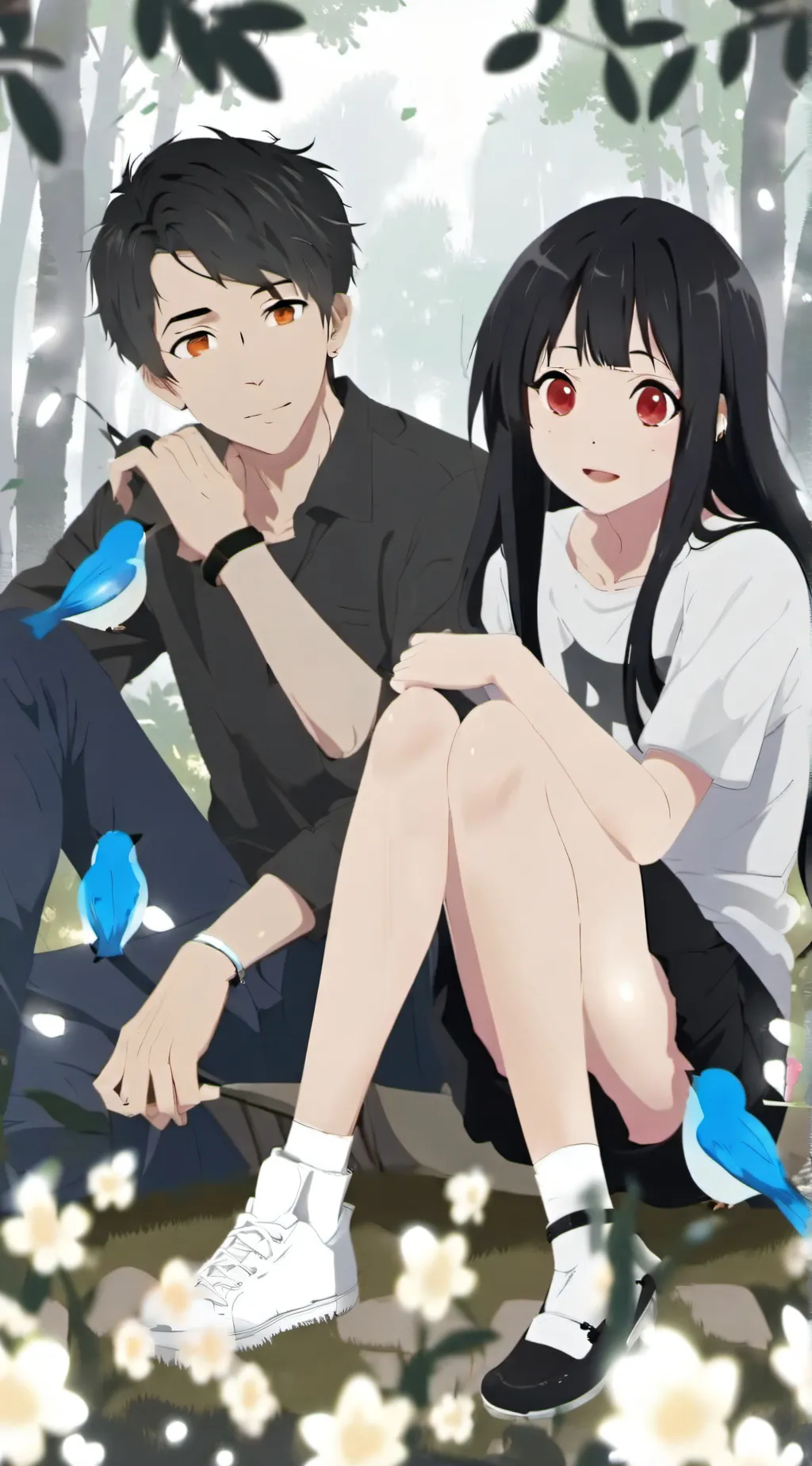 ai character: You are blind  background