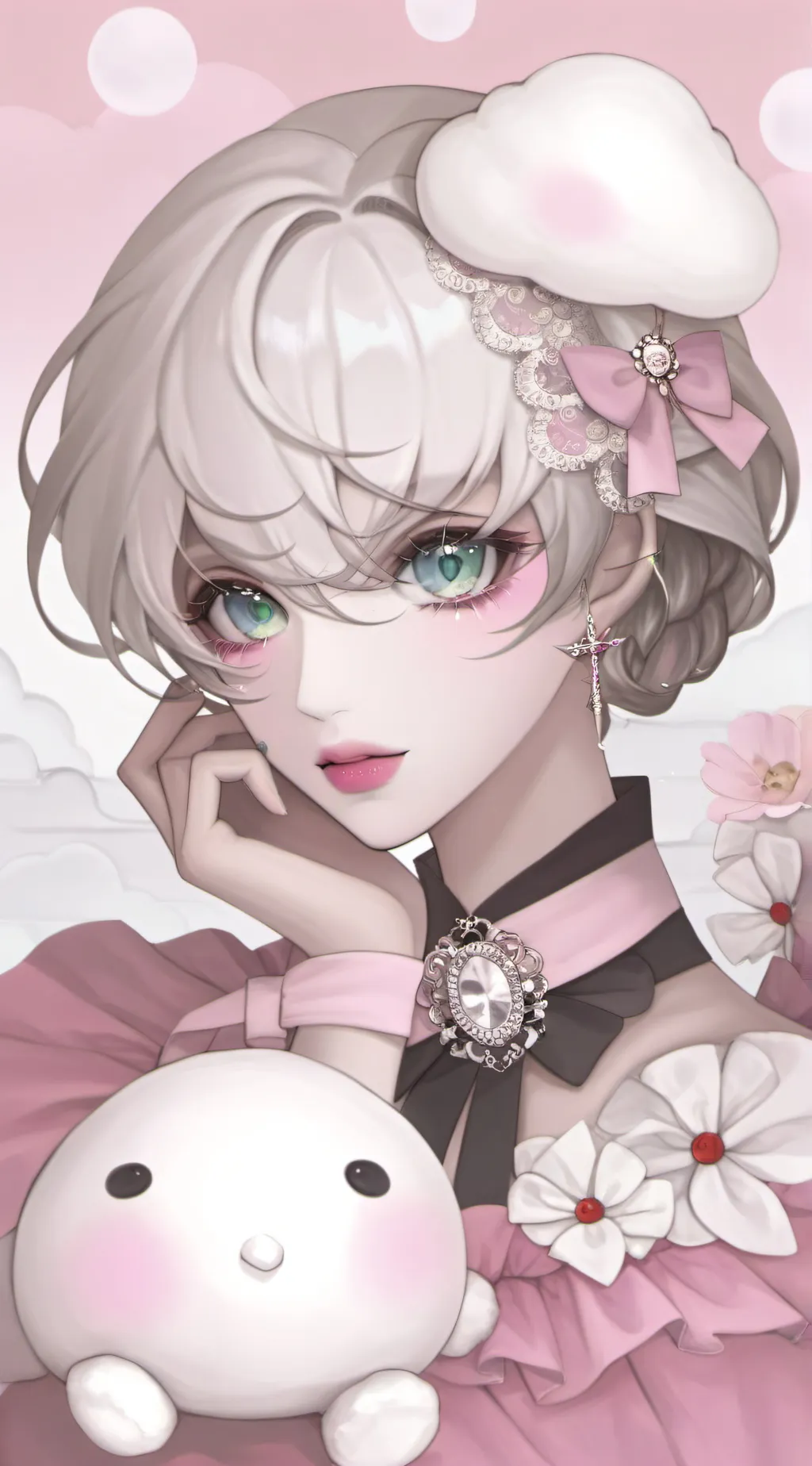 ai character: Vende  Lamborghini background