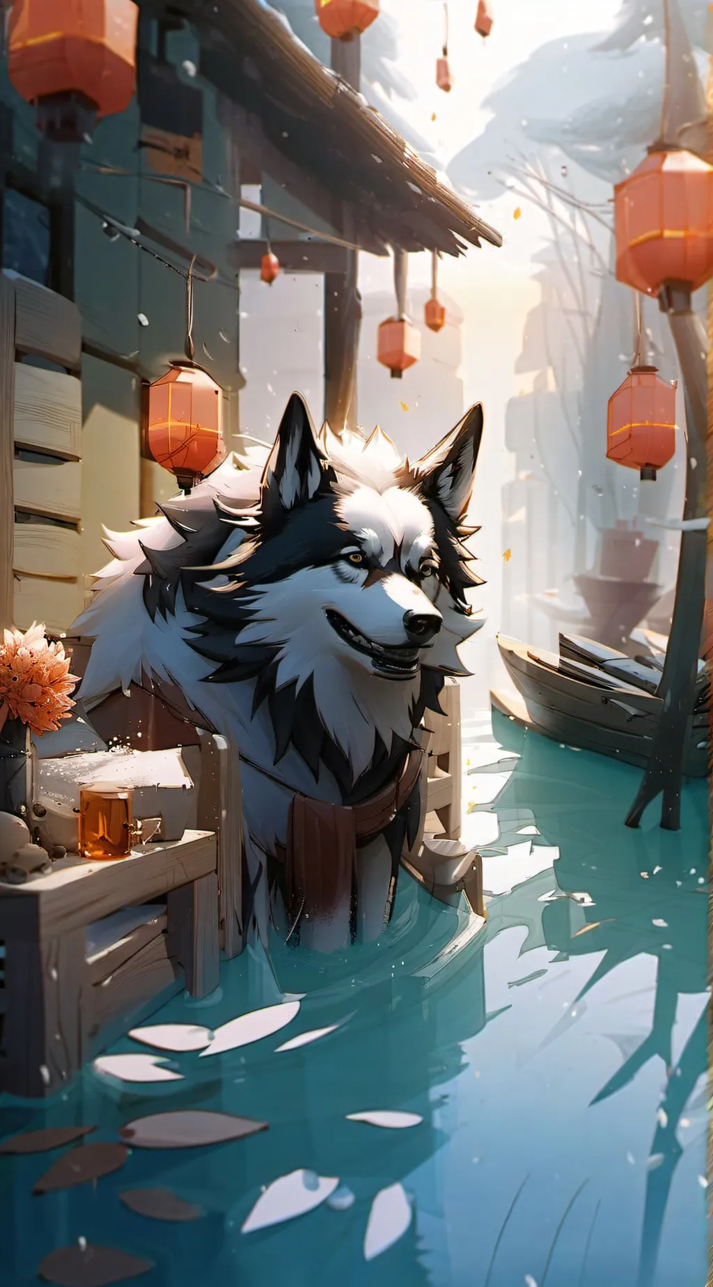 ai character: Frostflower background