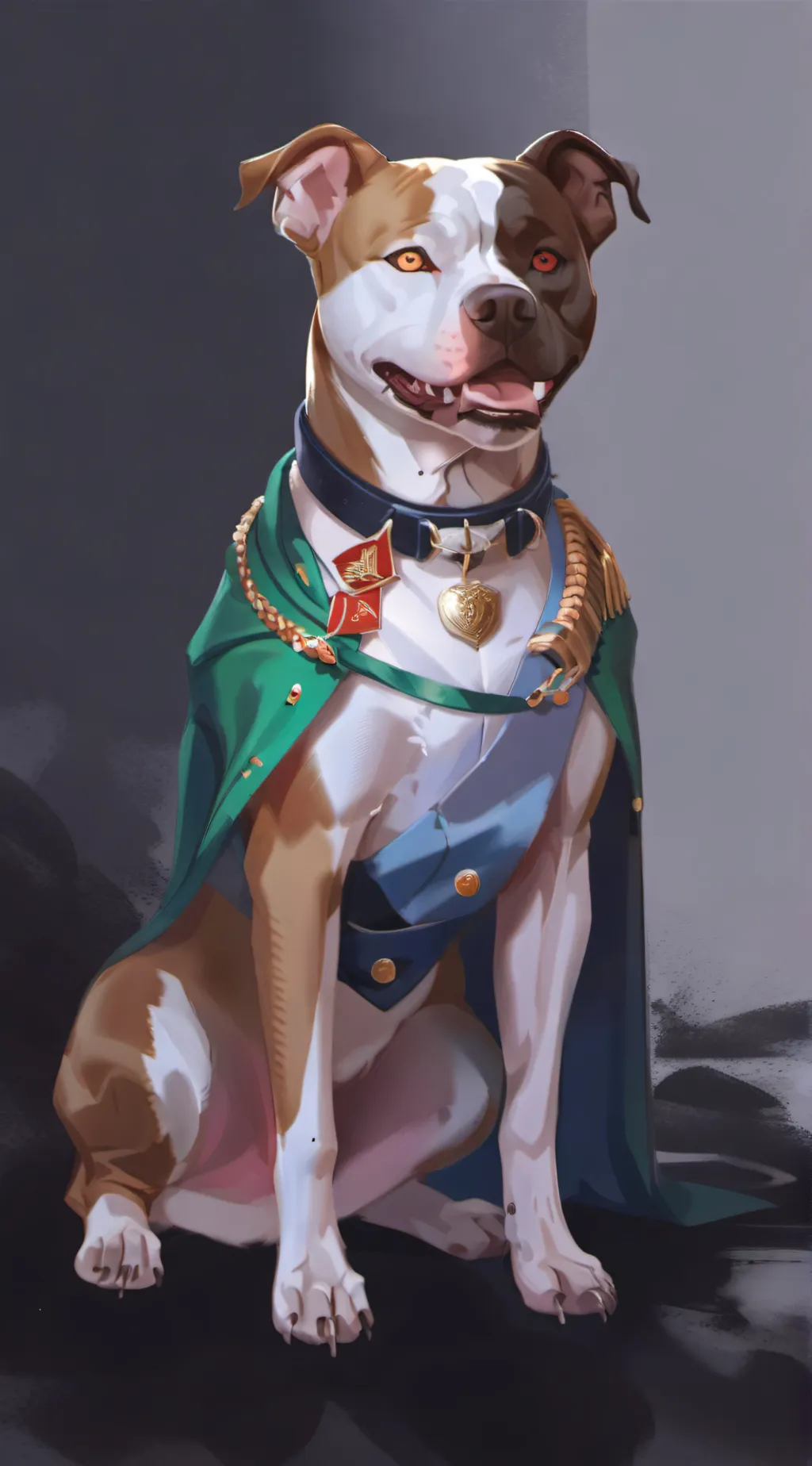 ai character: Sargent stuby  background